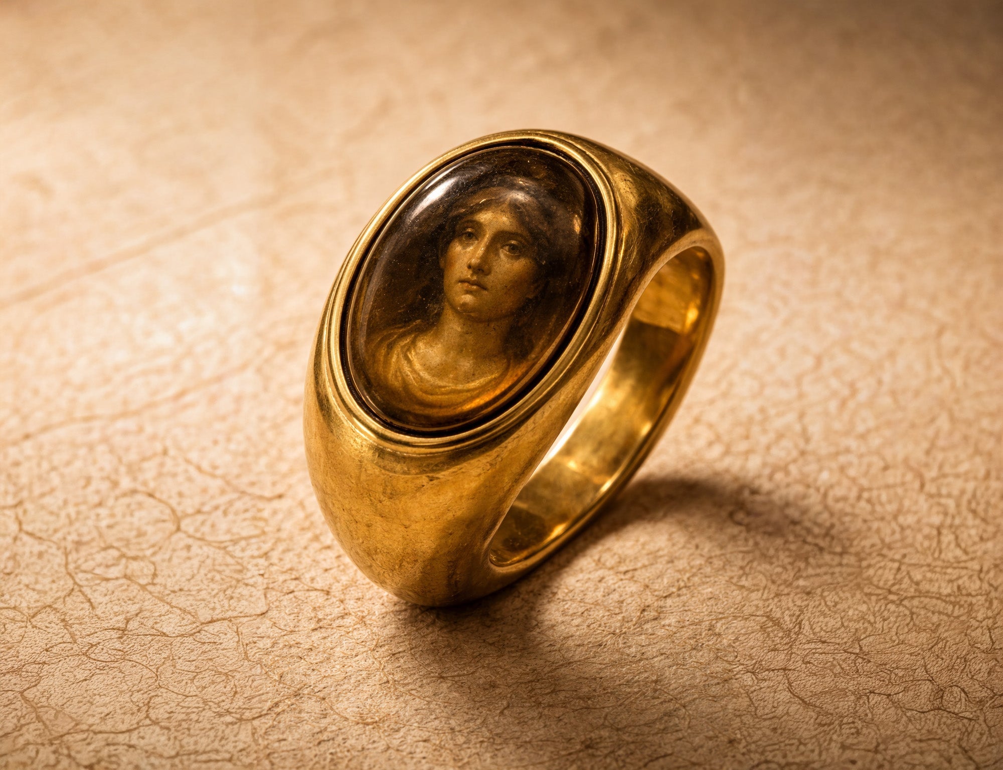 A 1,900-Year-Old Roman Gold Ring with a “Holographic” Image