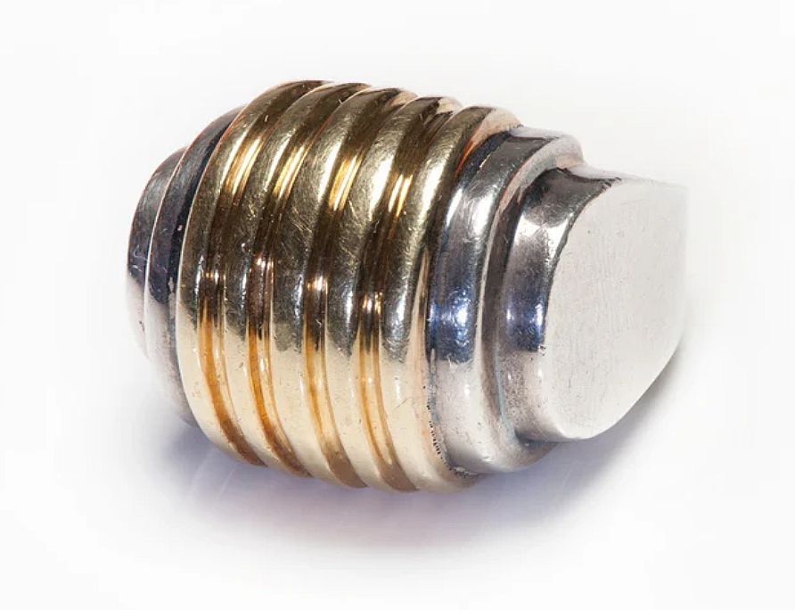 Vintage Cartier Gold Silver Ring