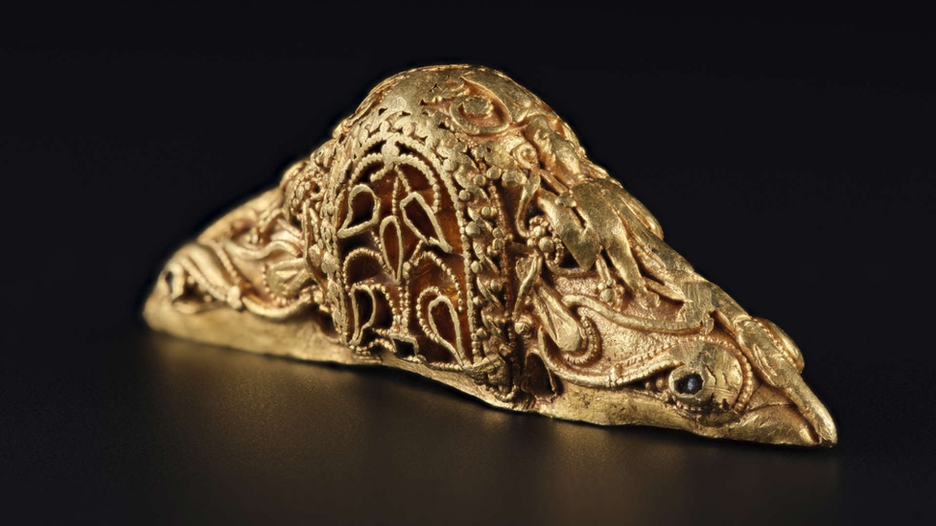A Scottish Museum Acquired A Very Rare And Old Gold Sword Pommel - DSF Antique Jewelry