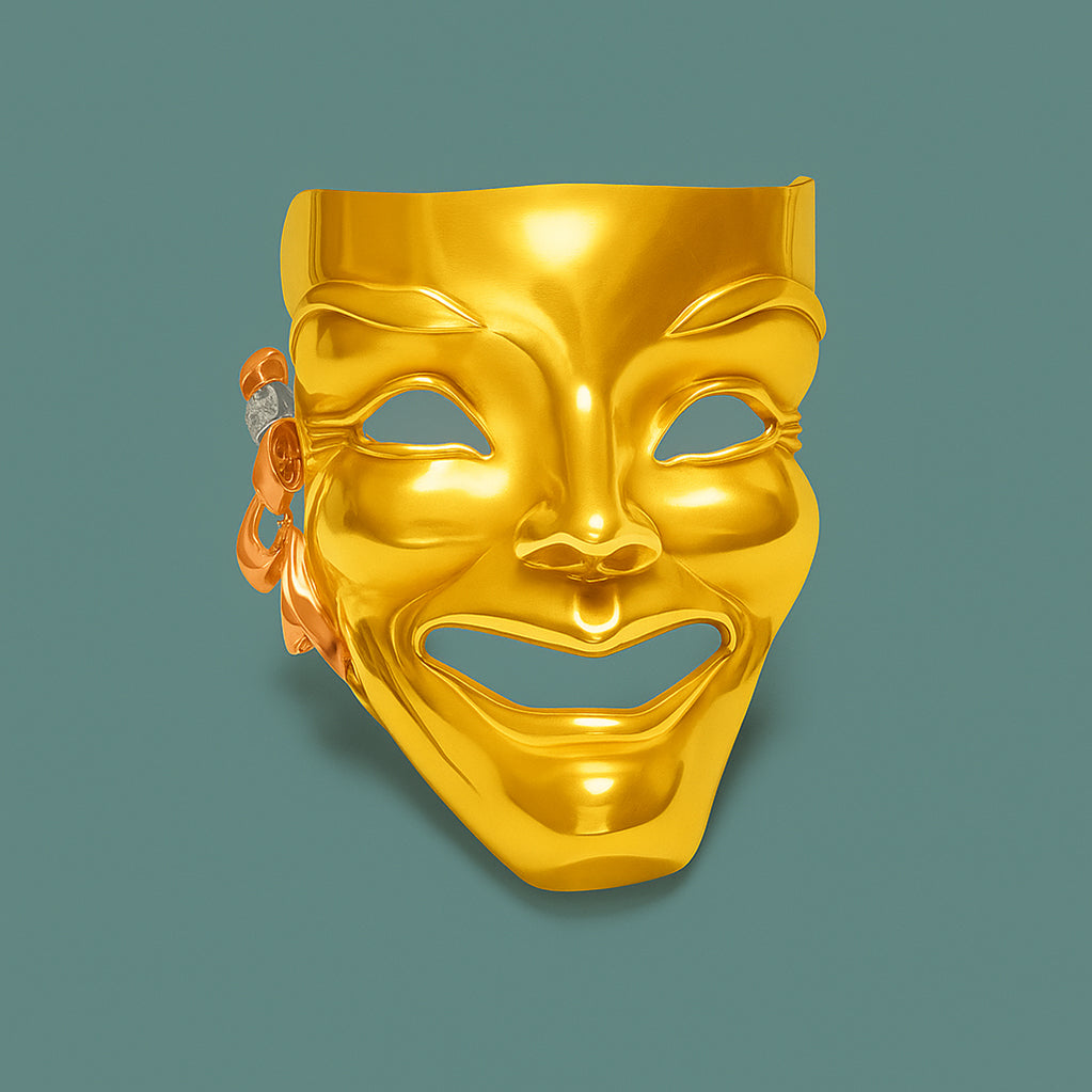 gold mask dsf antique jewelry press editorial