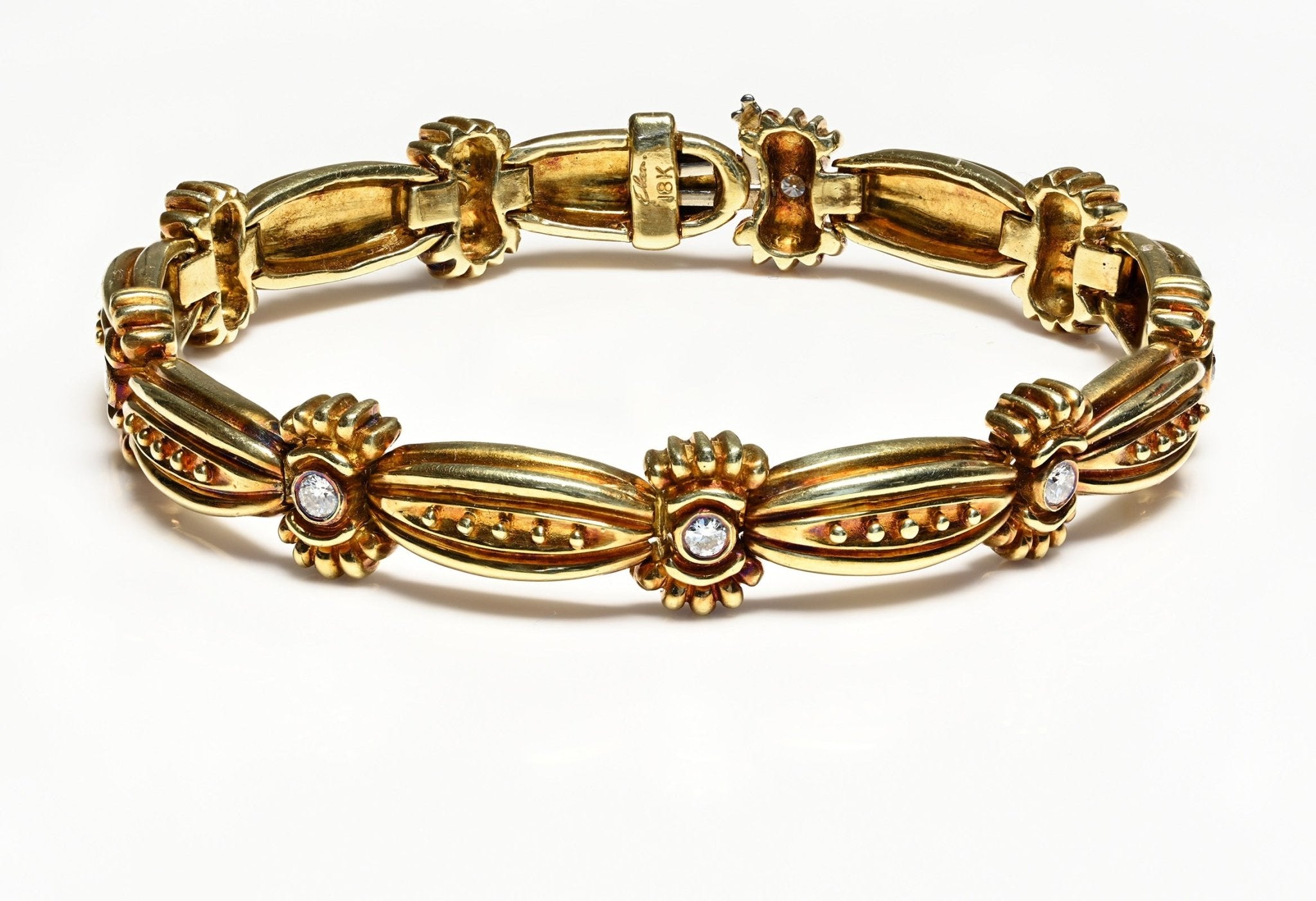 18K Yellow Gold Diamond Bracelet