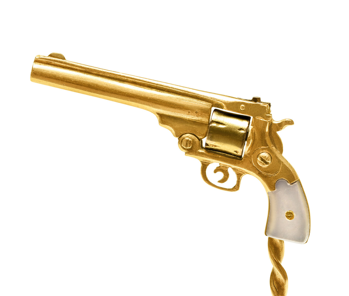 Antique Gold Pistol Stick Pin