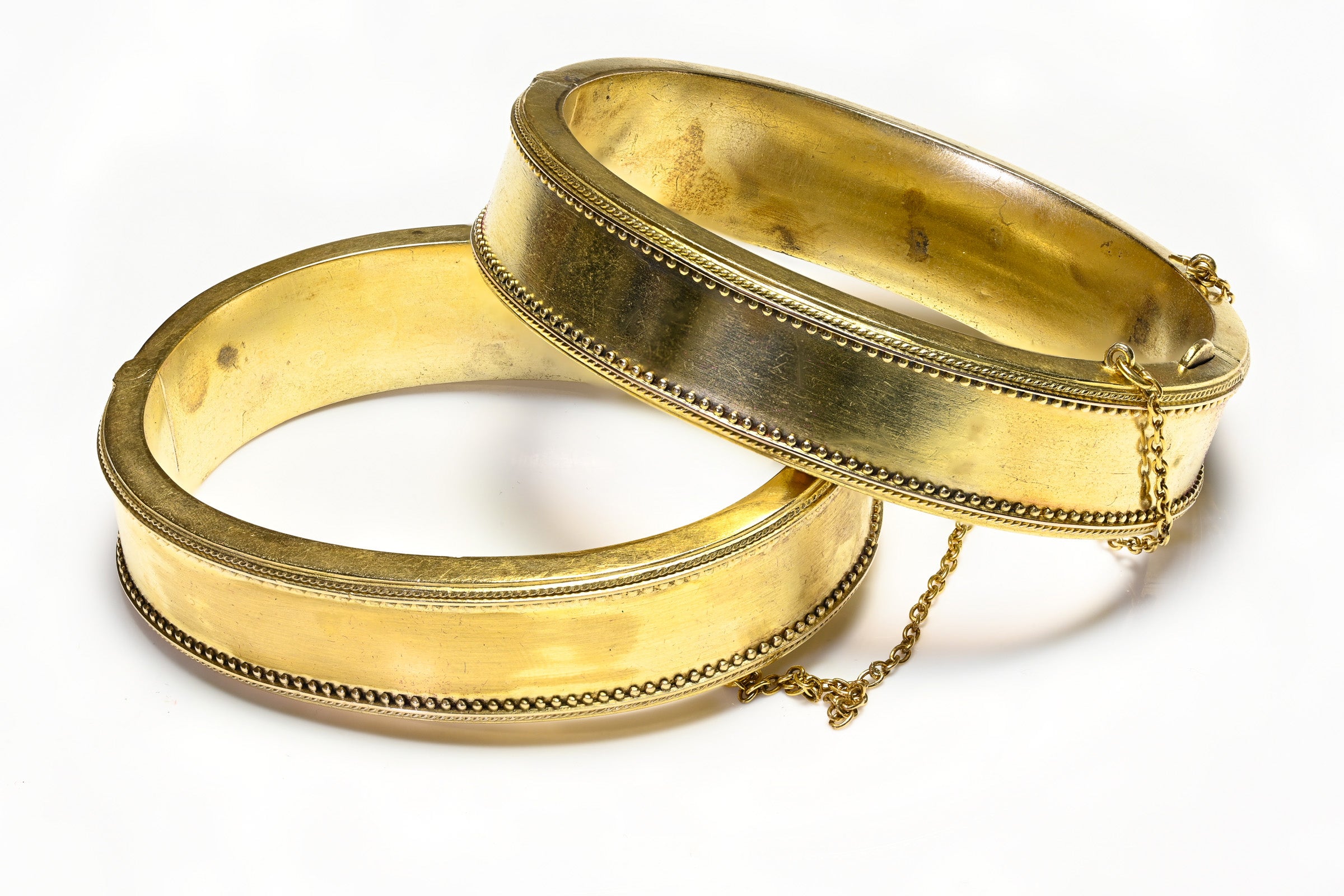 Antique Pair of Tiffany & Co. Gold Bracelets