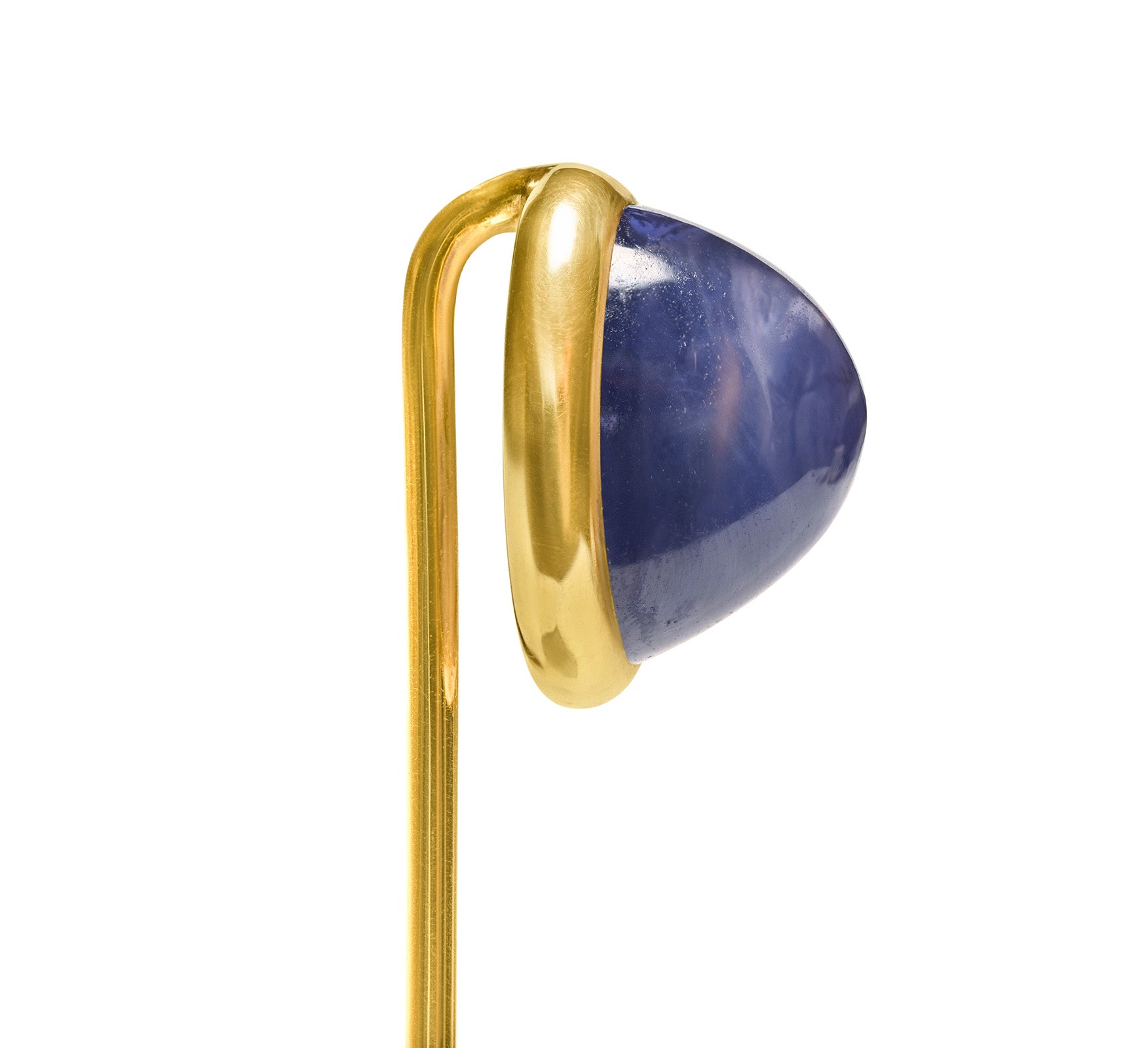 Black Starr Frost Unheated Ceylon Sapphire Antique Stick Pin AGL