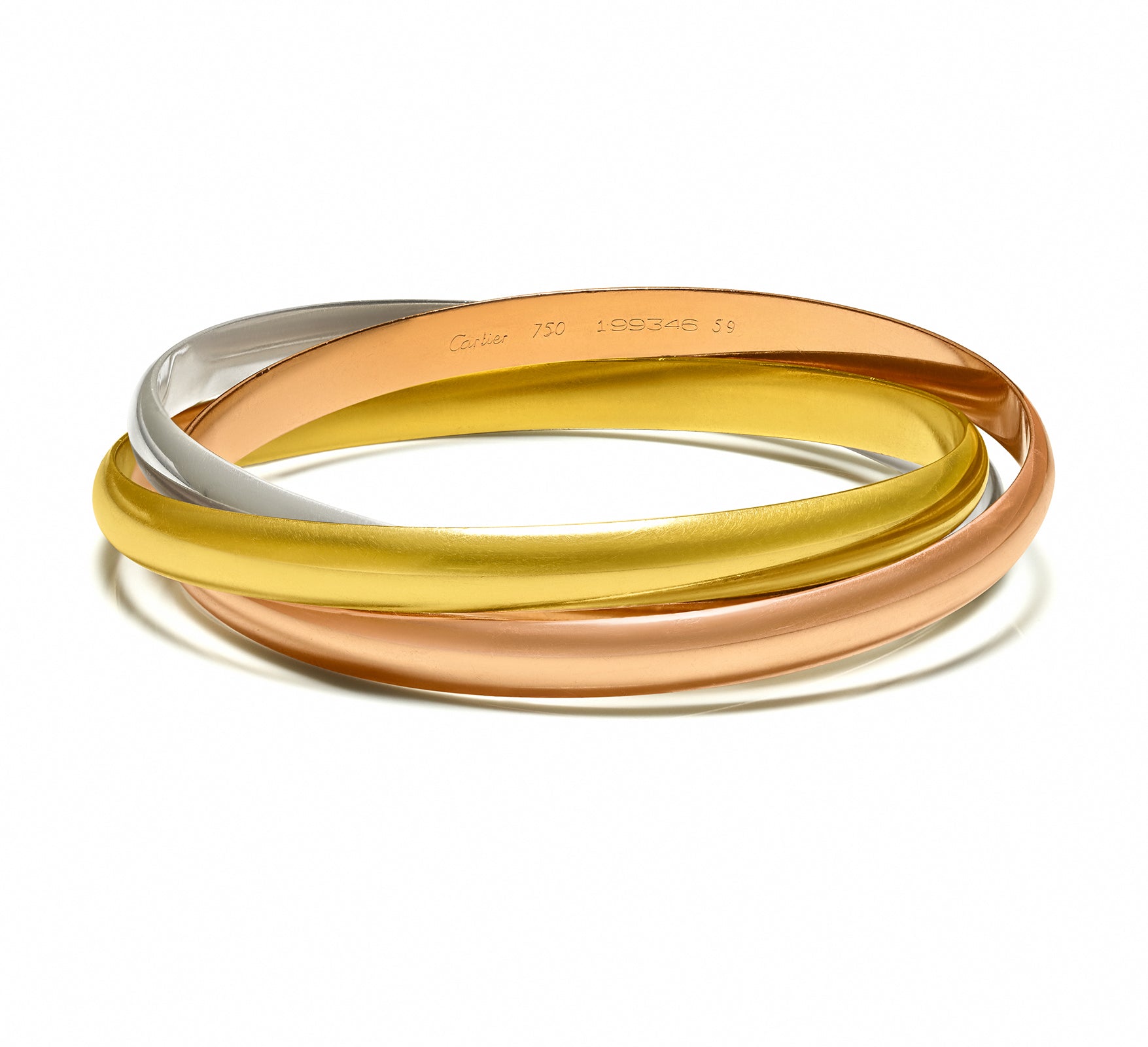 Cartier Trinity 18k Tri-Color Gold Bracelet