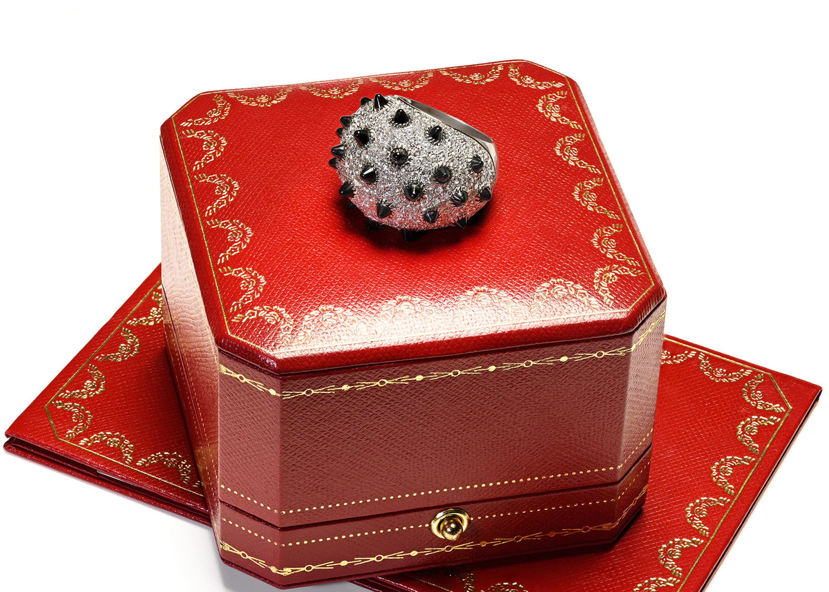 Cartier Clash Un limited Diamond Black Onyx Spiked Dome Ring in 18K Gold Box