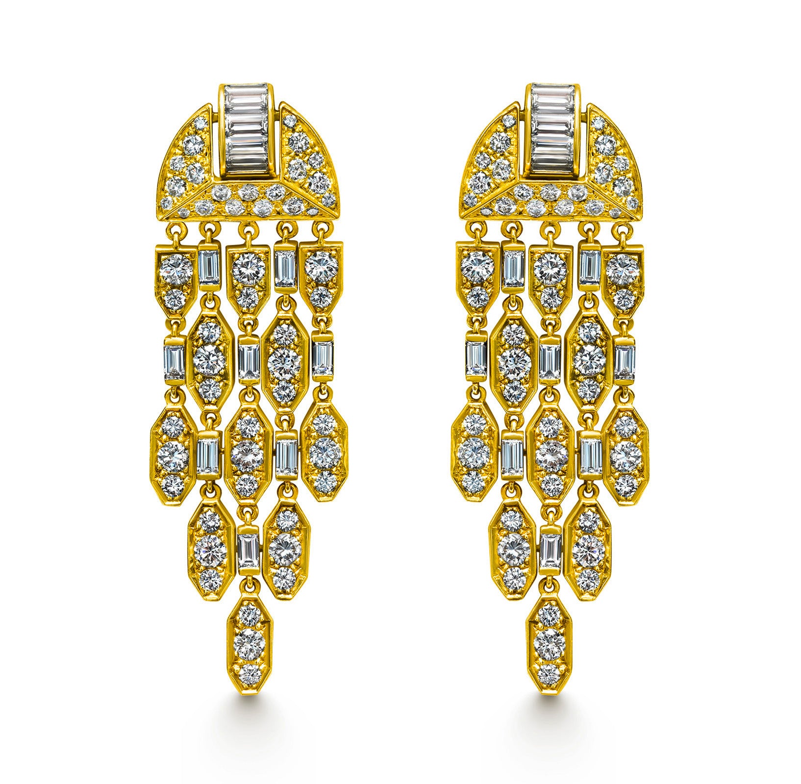 Cartier Diamond Chandelier Earrings 18K Gold