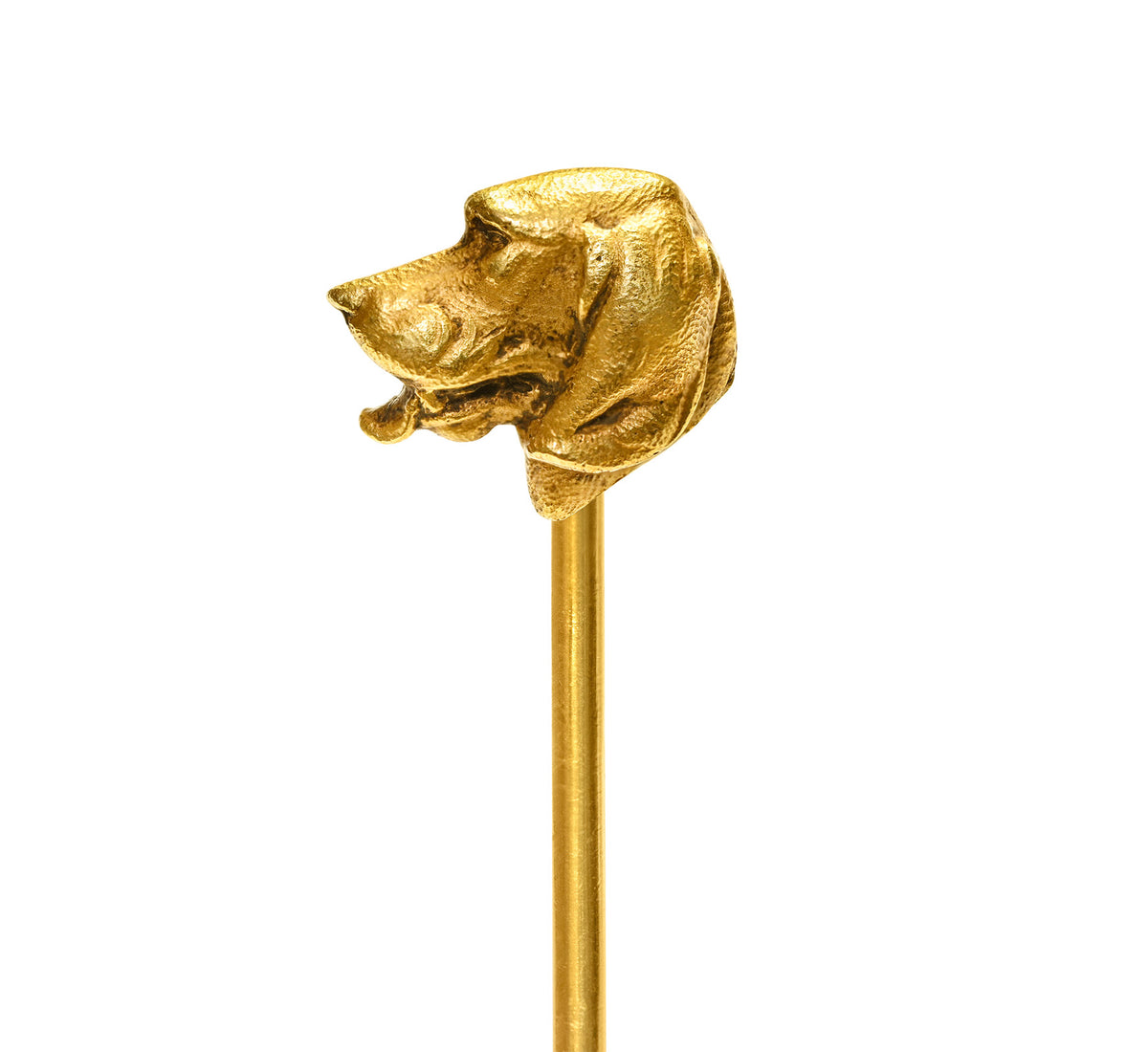 Cartier Antique 18K Gold Dog Stick Pin, France