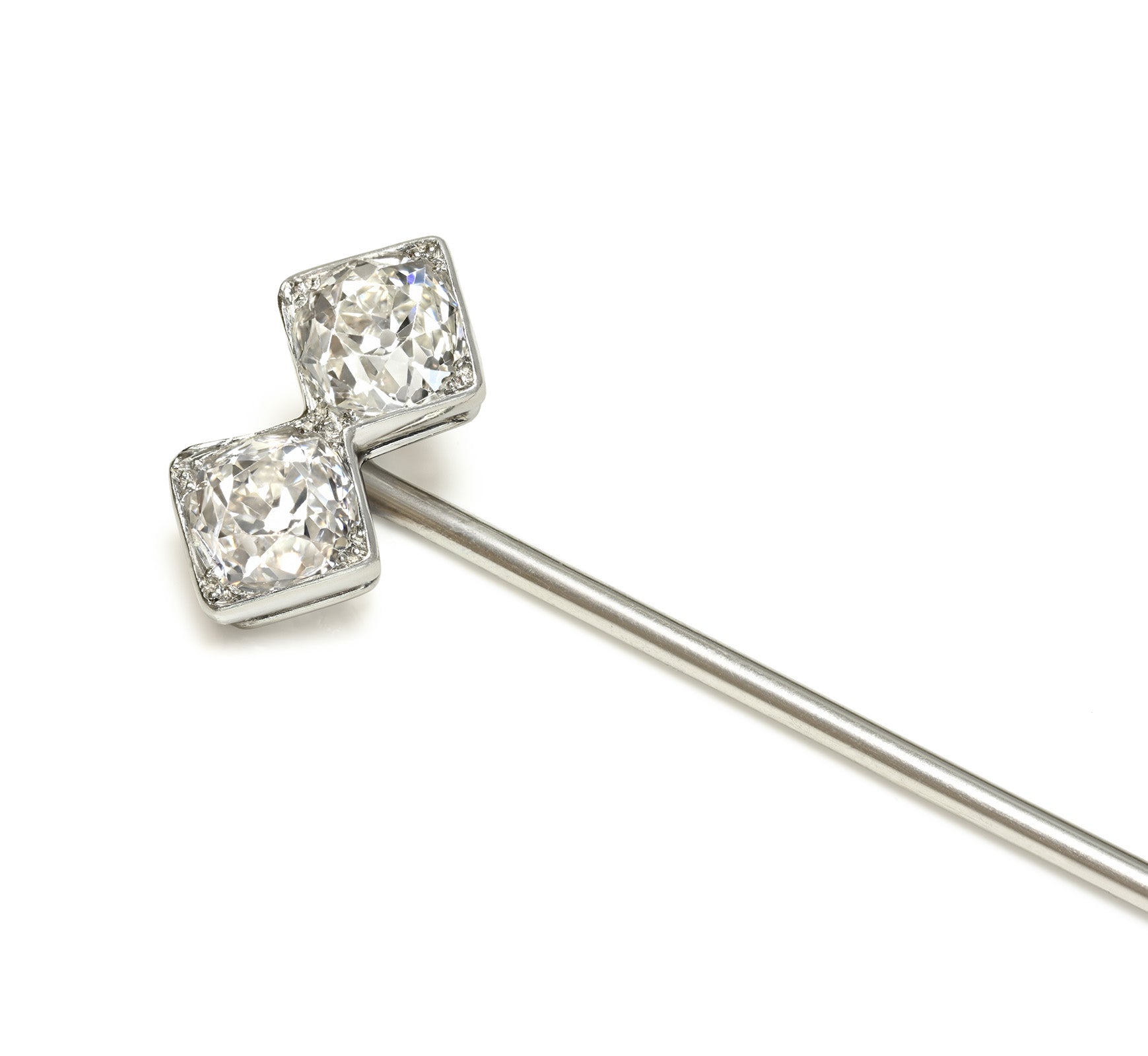 Cartier Paris Diamond Platinum Stick Pin