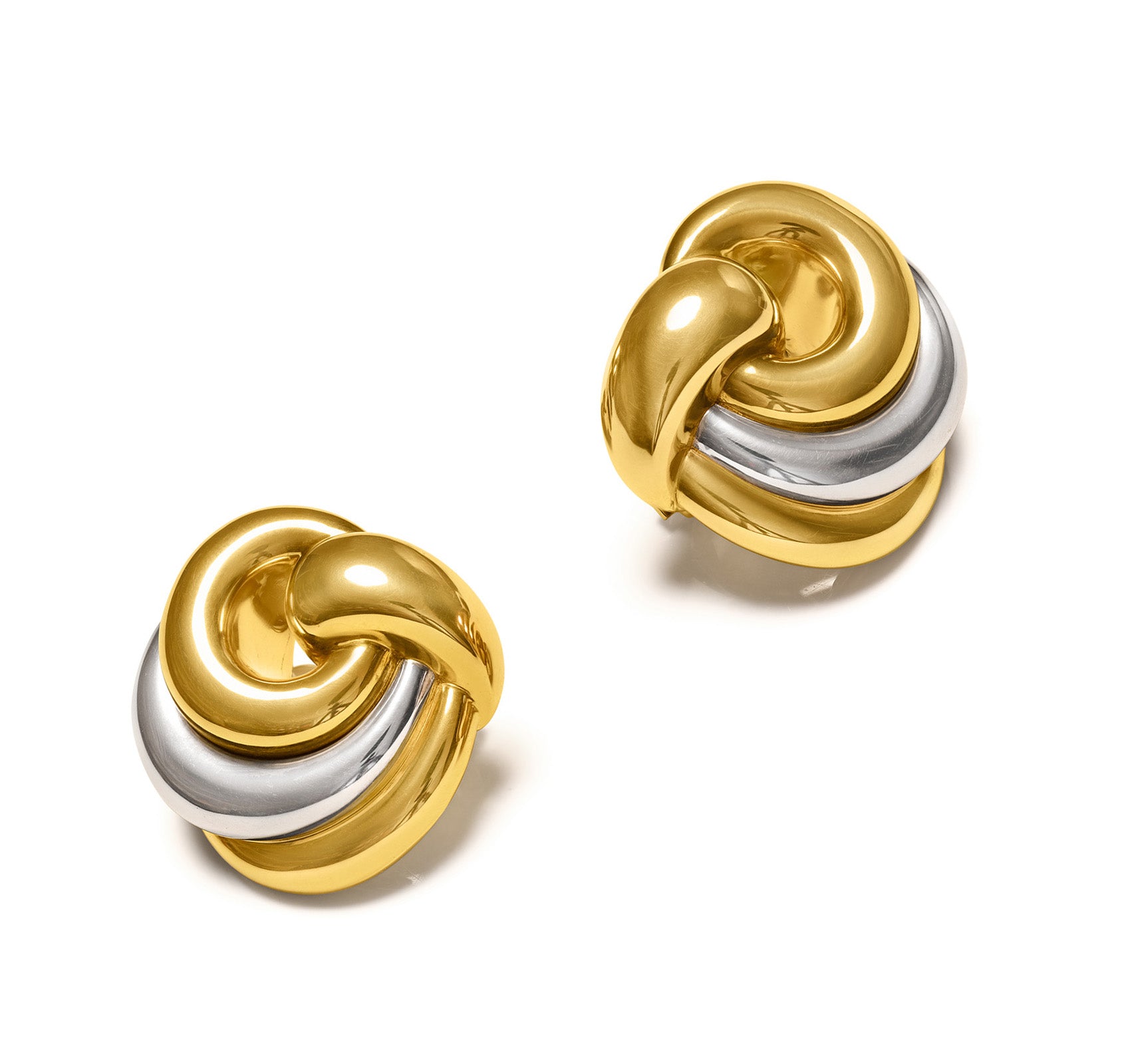 Chaumet 18K Gold Rhodium Earrings