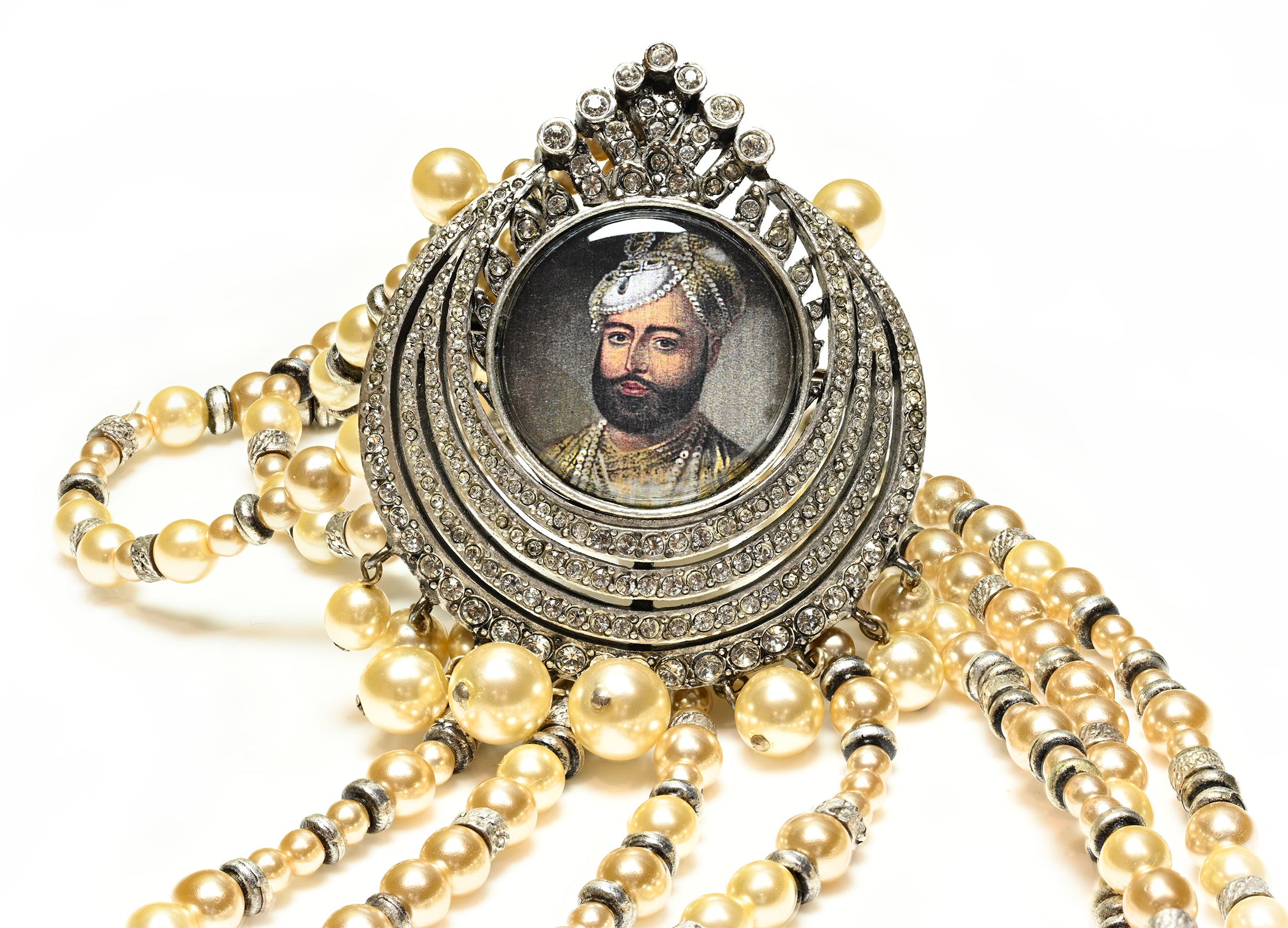 Christian Dior Galliano Maharaja Style Pearl Sautoir Necklace