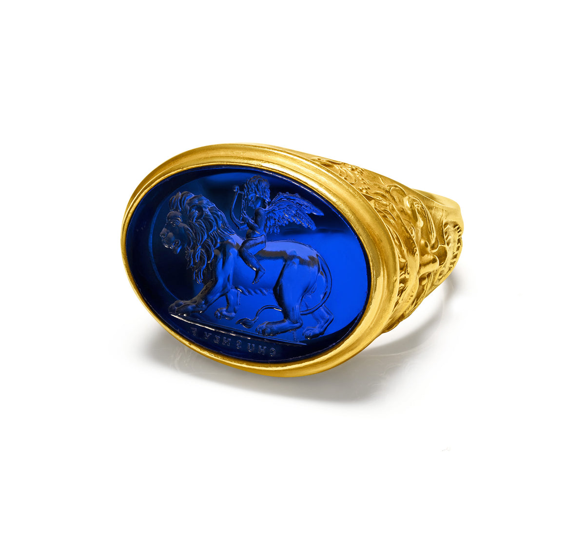 Chushev 18K Gold Intaglio Men’s Ring