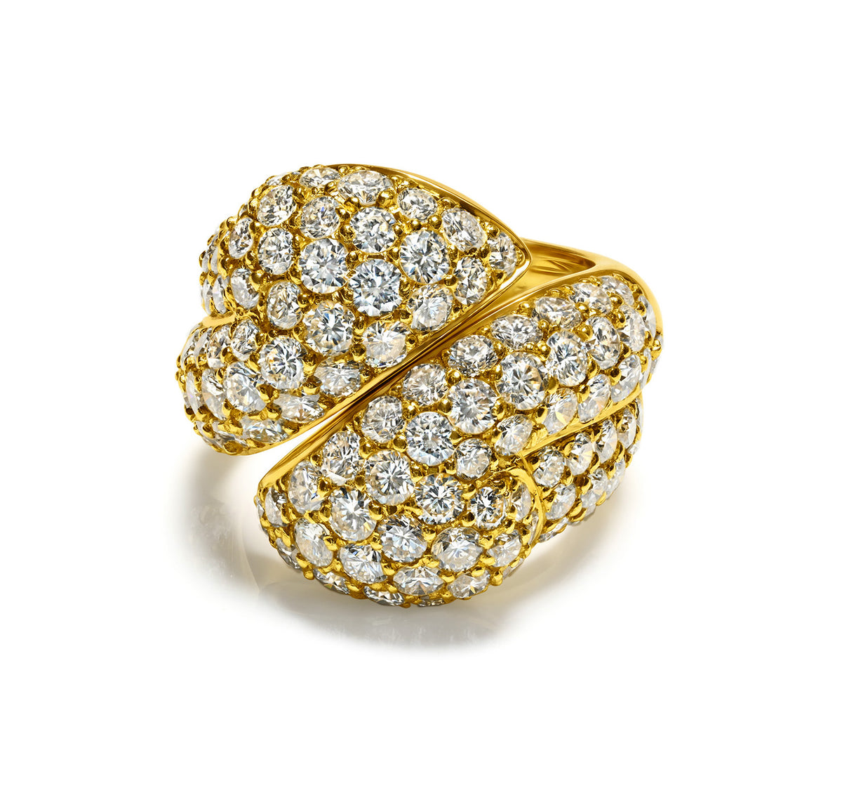 Ring Diamond 18K Yellow Gold Fine