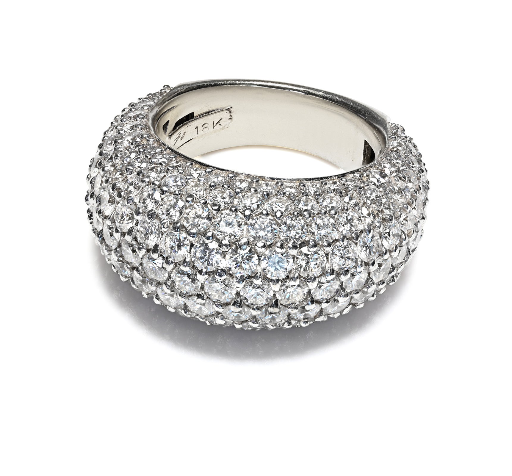 Pave Diamond 18K Gold Ring