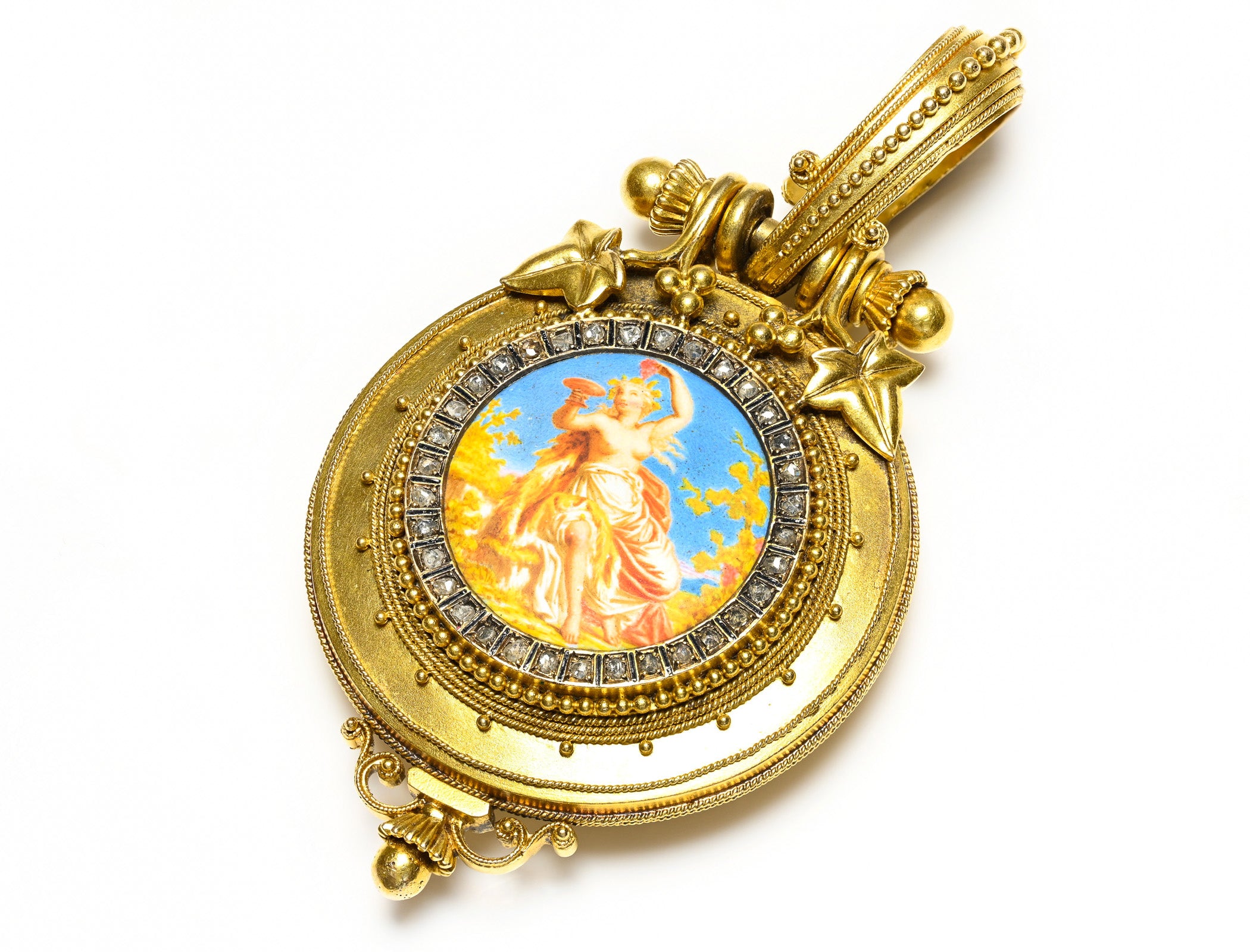 Antique Eugène Fontenay 18K Gold Pendant