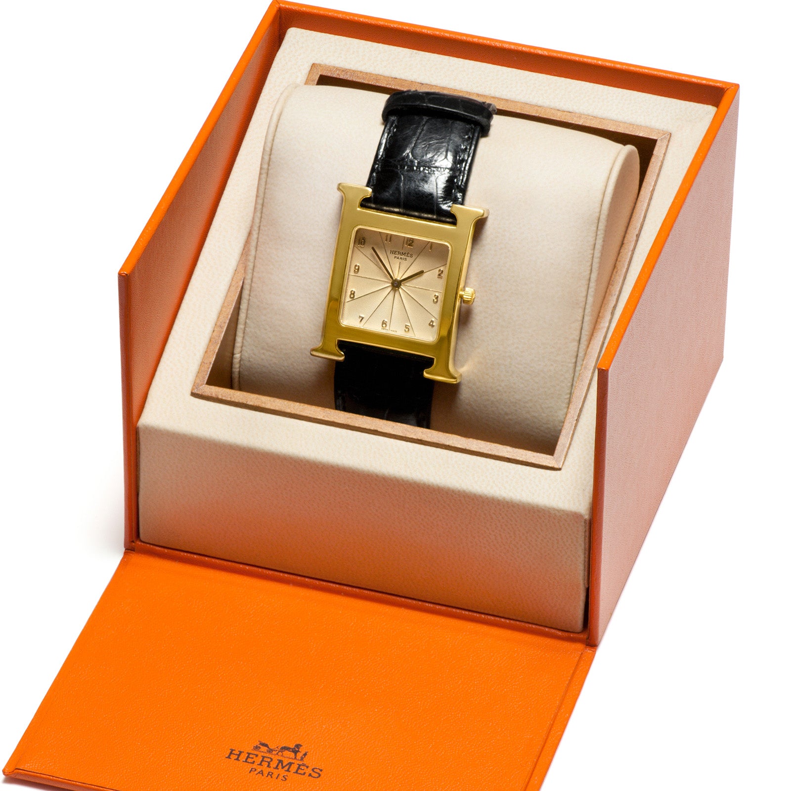 Hermes Heure 18K Gold Watch