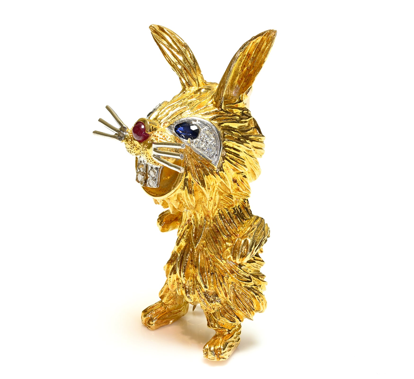 Kutchinsky 18K Rabitt Bunny Brooch