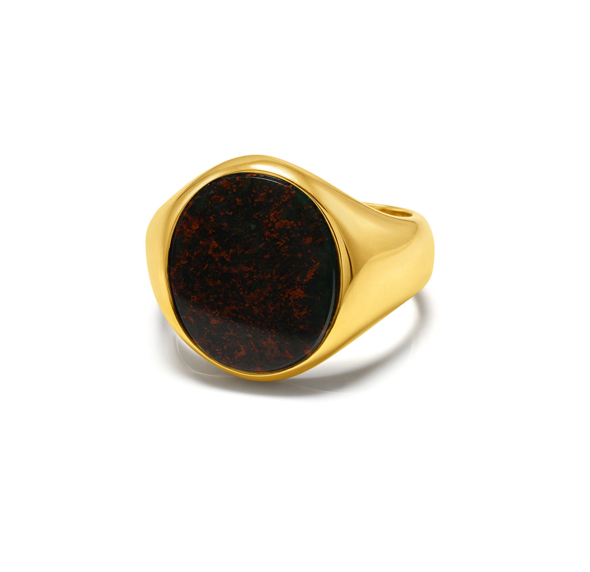 Larter and Sons Gold Bloodstone Signet Ring