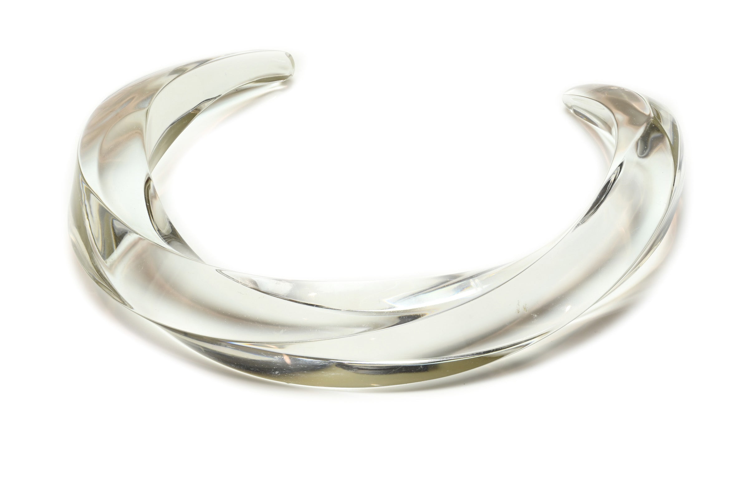Laurent Guillot Tour Carre Lucite Collar Necklace
