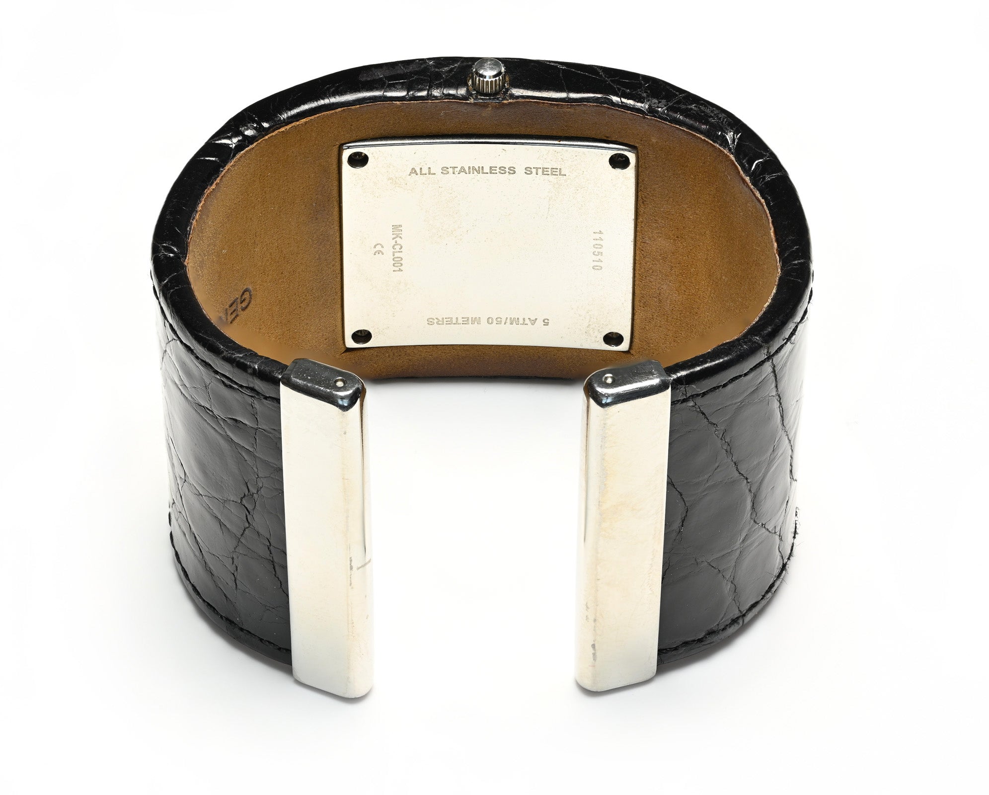 Michael Kors Diamond Crocodile Cuff Bracelet Watch