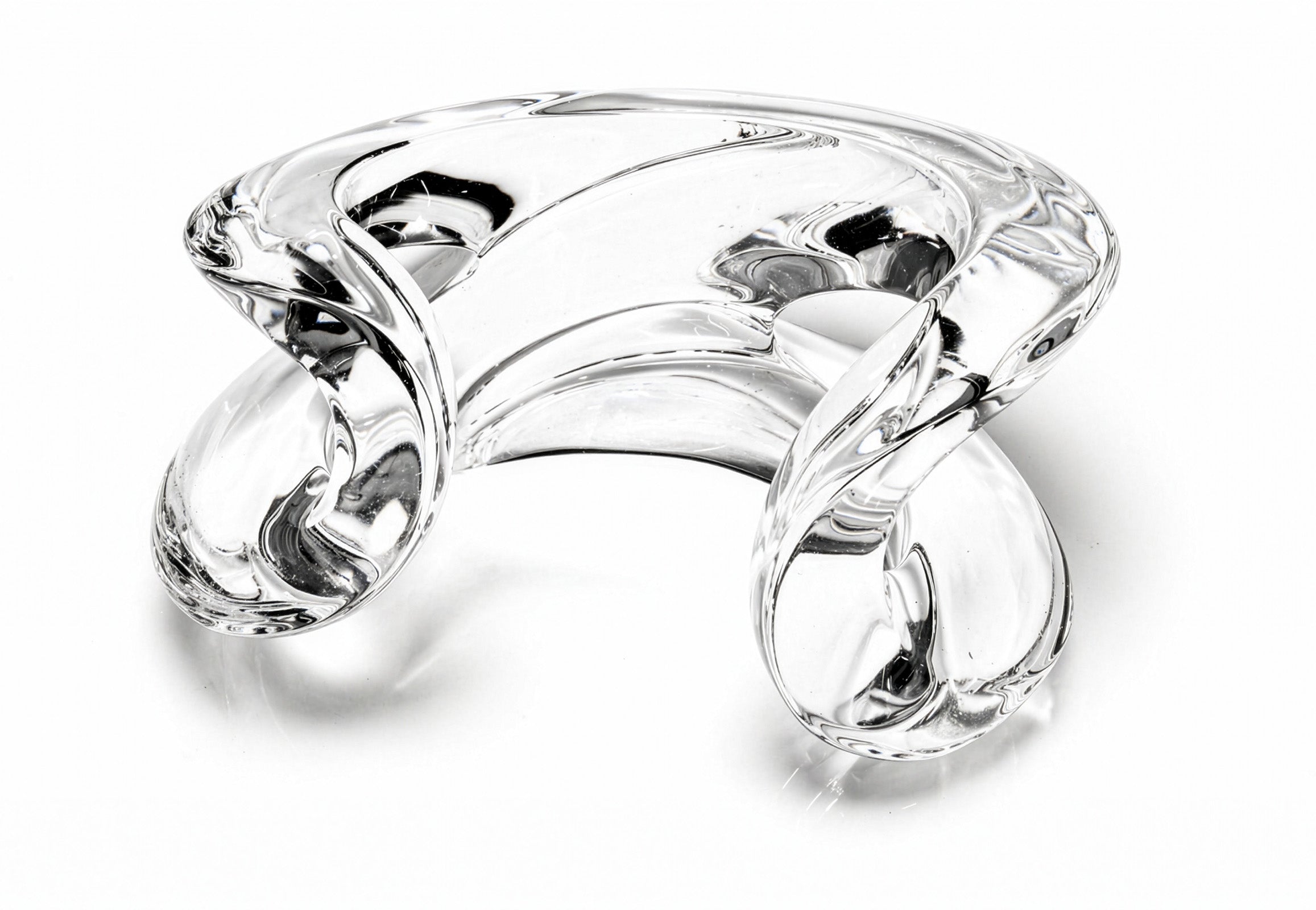 Patricia Von Musulin Wide Lucite Open Twist Cuff Bracelet