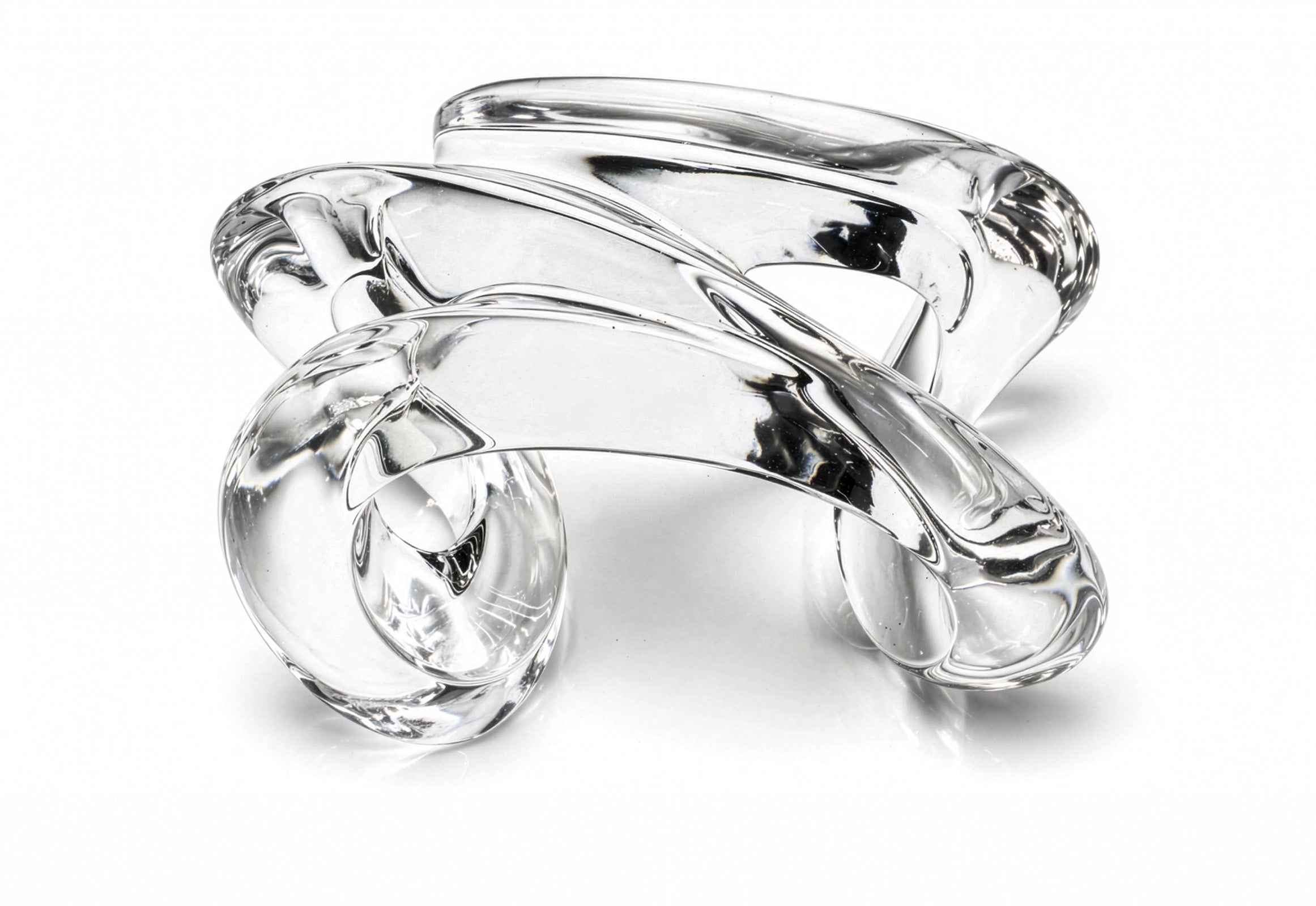 Patricia Von Musulin Extra Wide Lucite Open Twist Cuff Bracelet