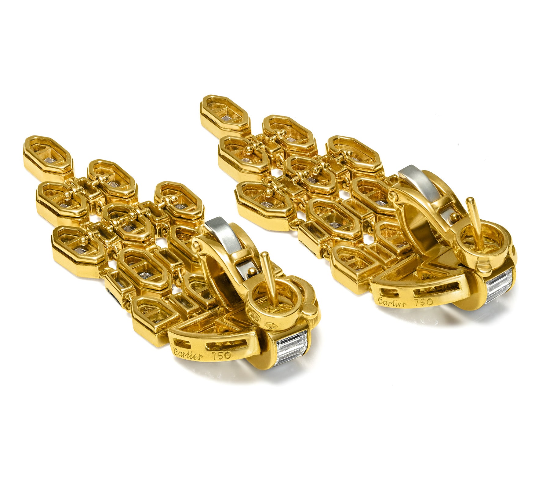 Cartier Diamond Chandelier Earrings 18K Gold