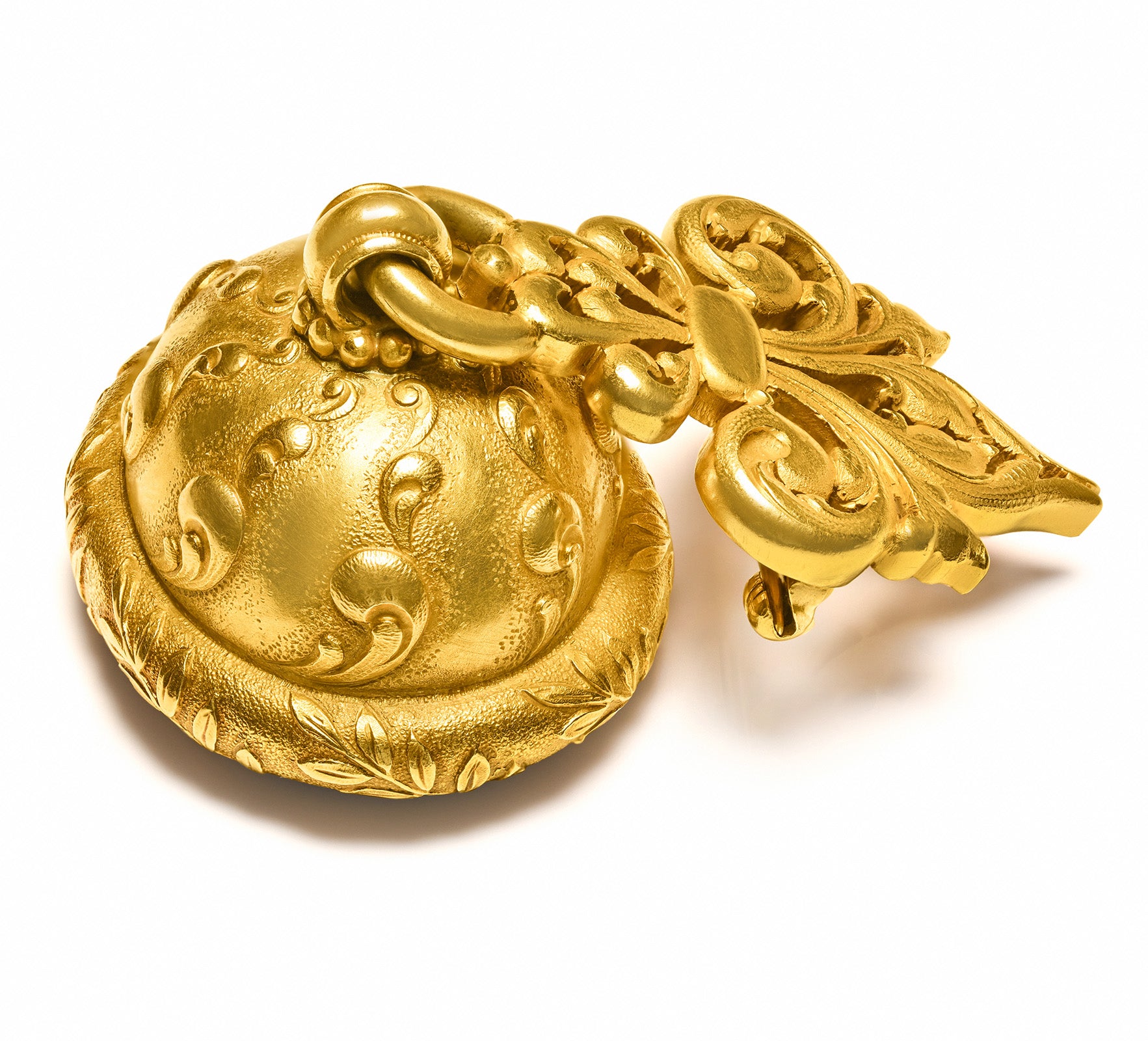 Antique Tiffany Co. 18K Gold Brooch