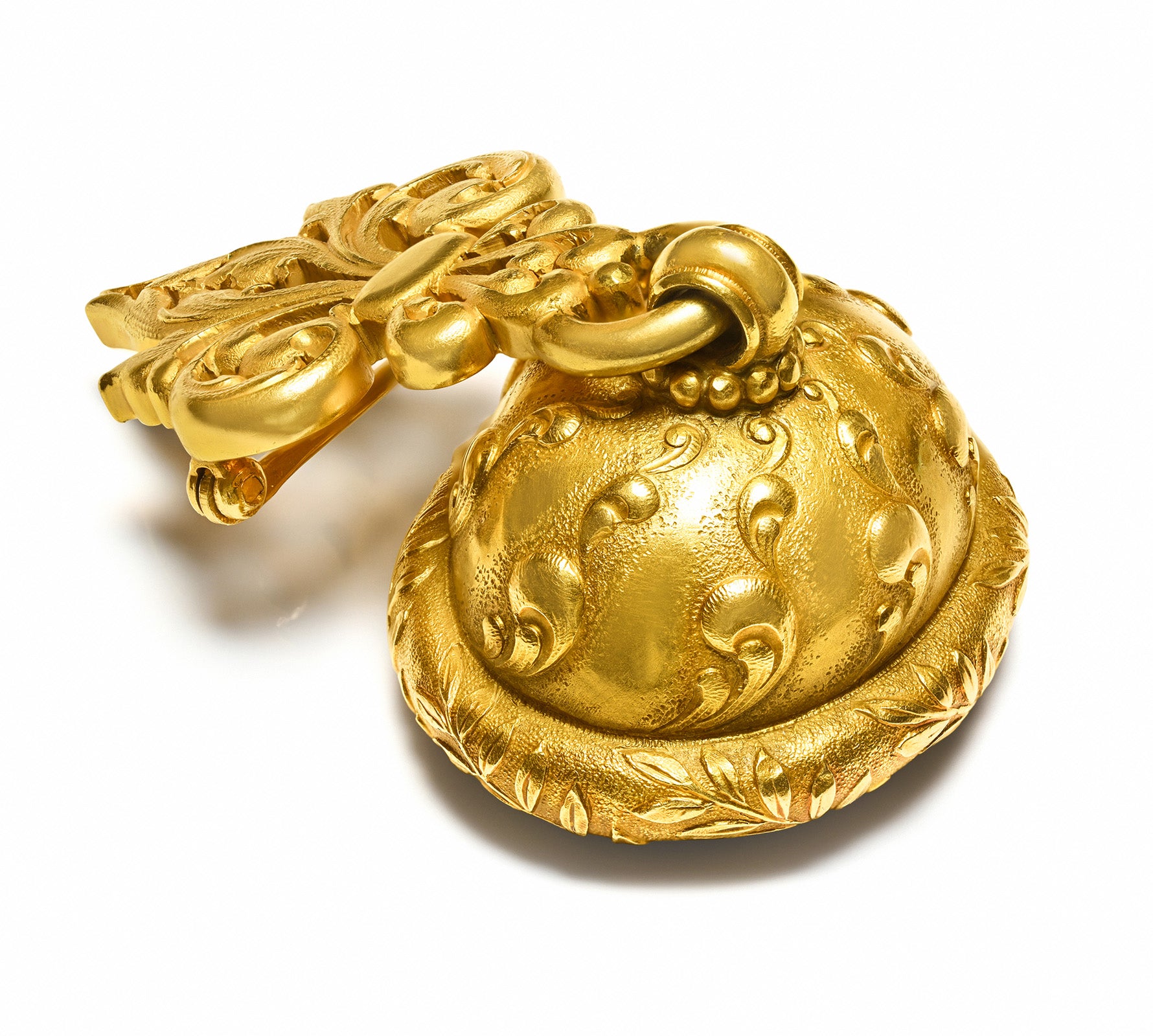 Antique Tiffany Co 18K Gold Brooch Fob