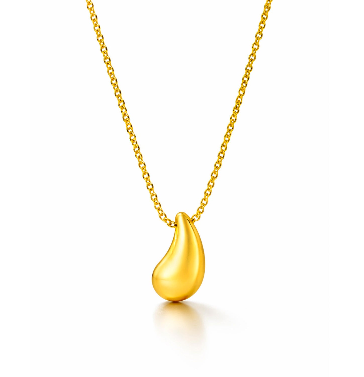 Elsa Peretti 18K Gold Teardrop Pendant Necklace
