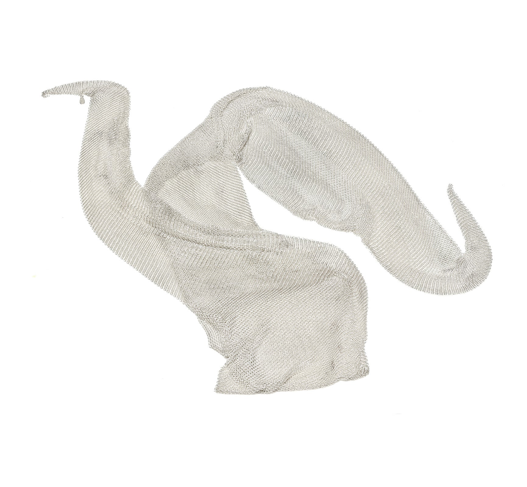 Tiffany & Co. Elsa Peretti Large 42 Inch Silver Mesh Scarf