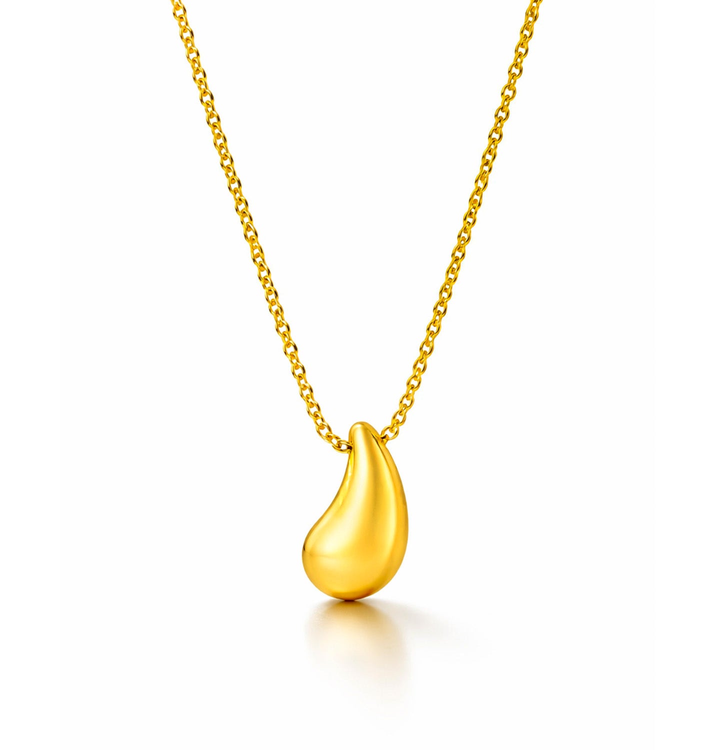 Tiffany & Co. Elsa Peretti 18K Gold Teardrop Pendant Necklace