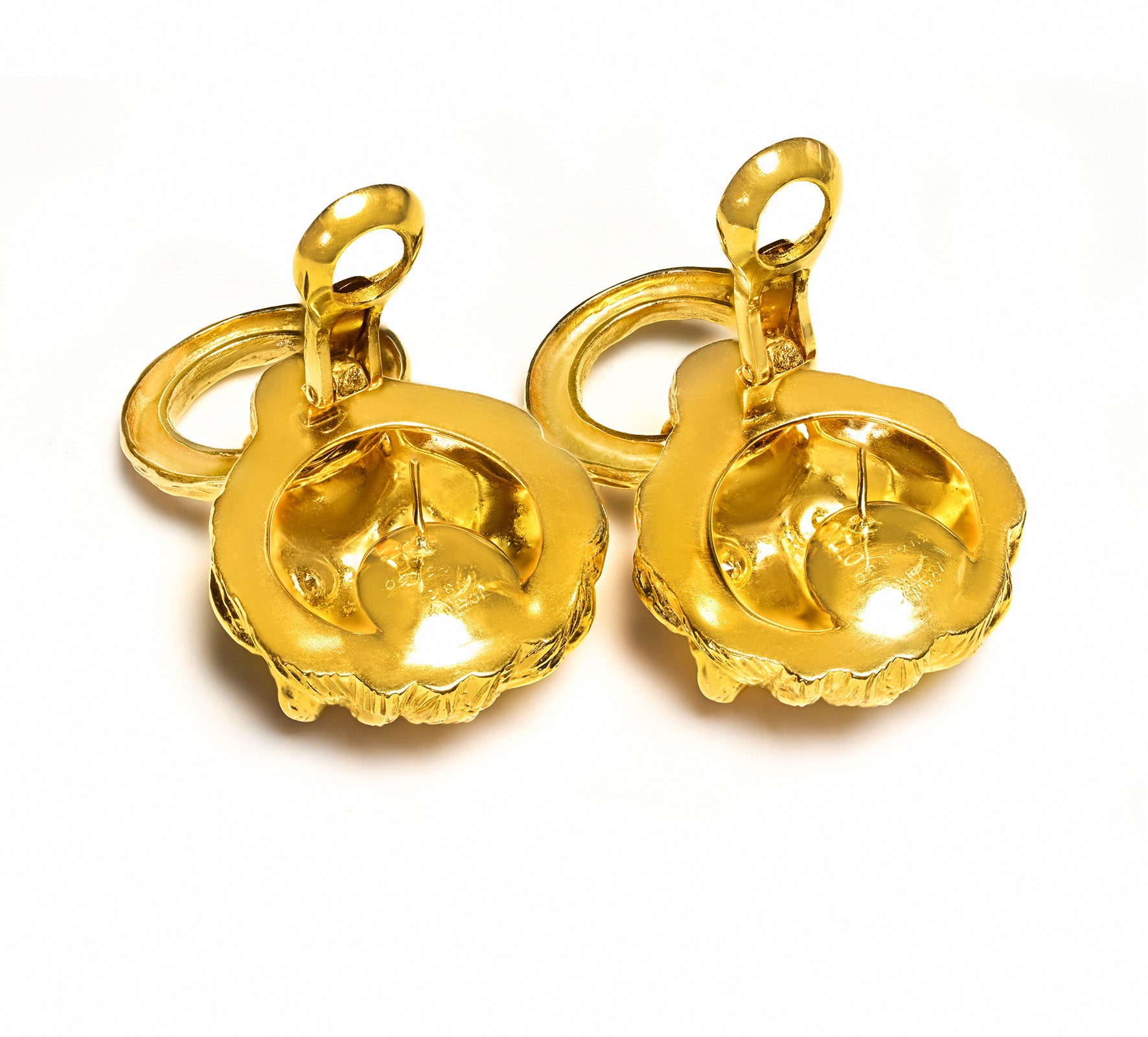 Van Cleef & Arpels 18K Gold Diamond Clip Earrings