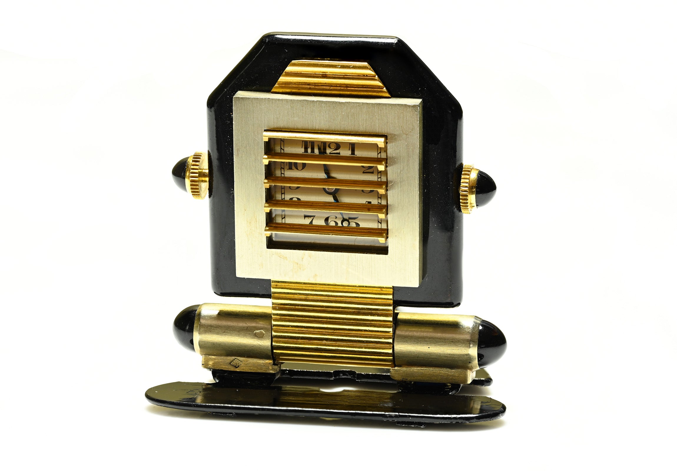Verger Frères Art Deco 18K Gold Louver Shutter Watch