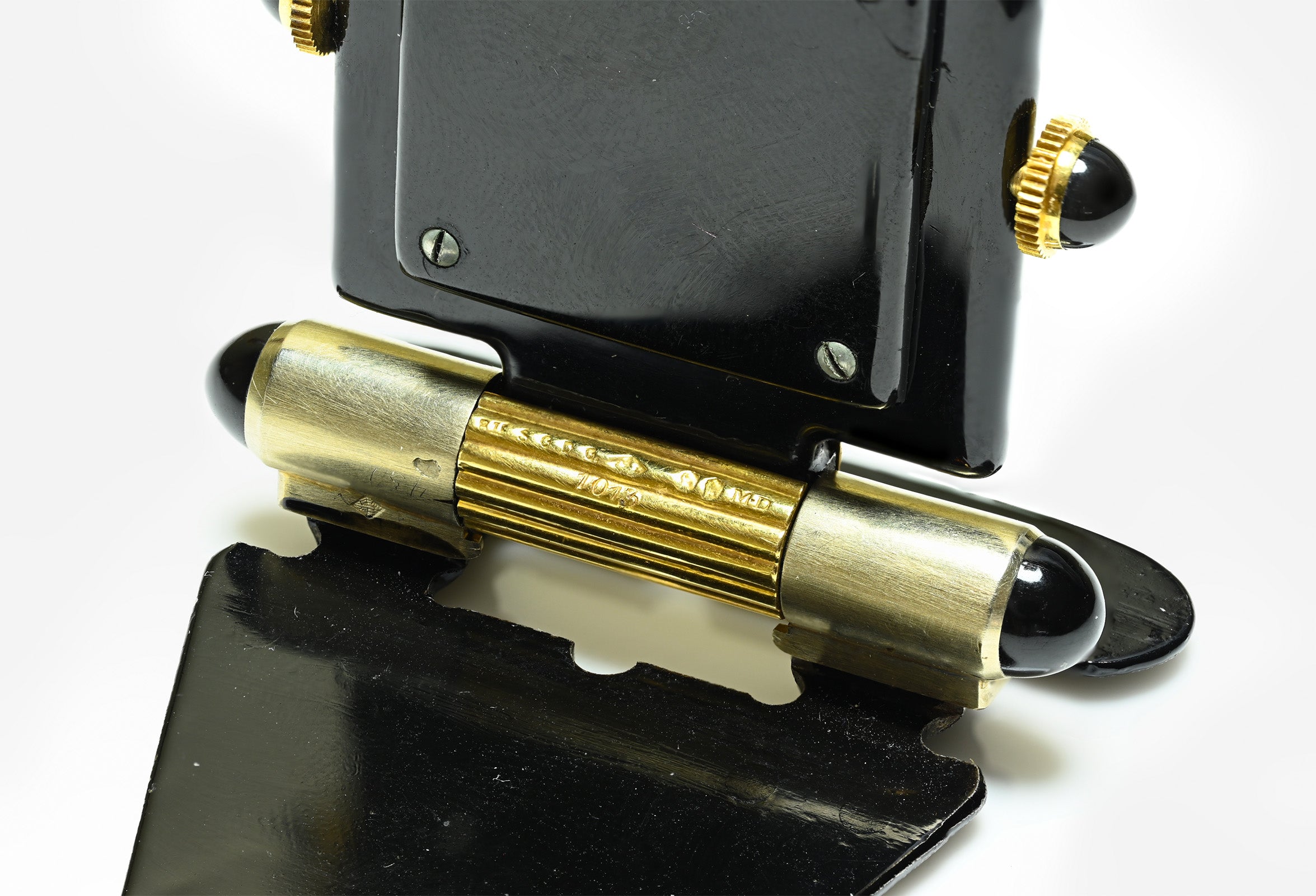 Verger Frères Art Deco 18K Gold Louver Shutter Watch