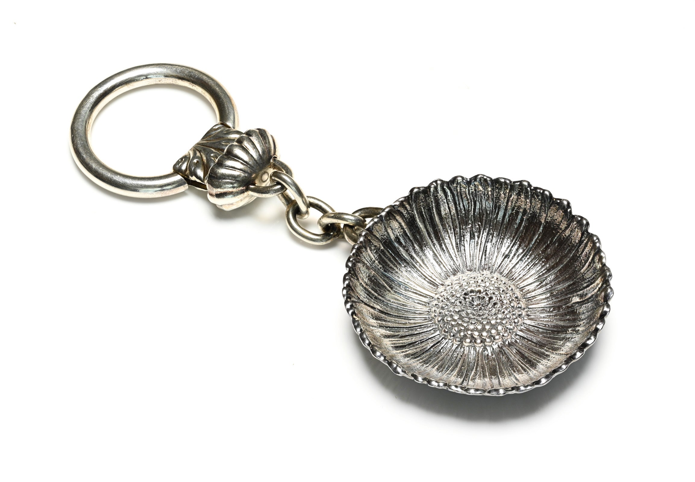 Buccellati Silver Sunflower Key Ring