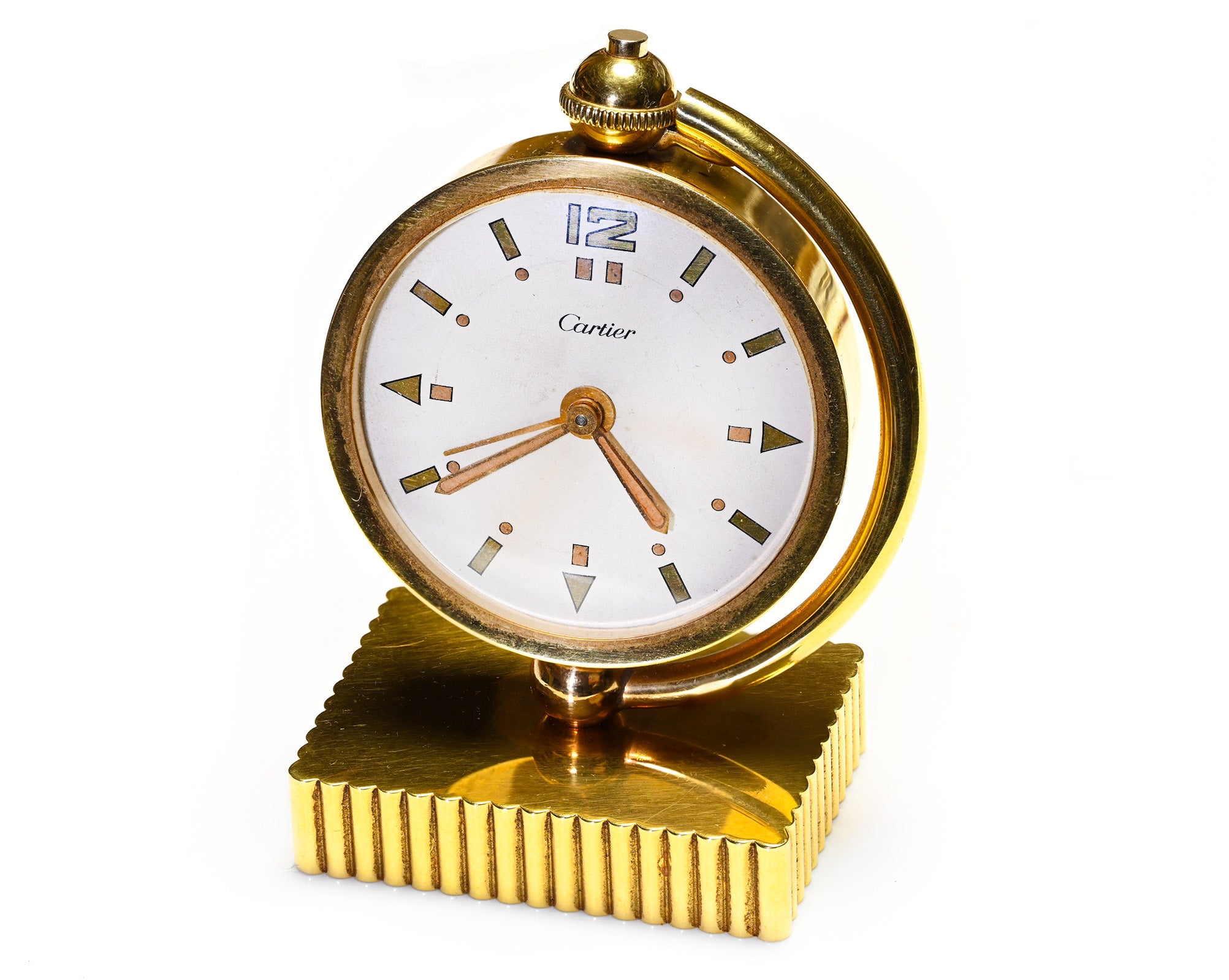 Cartier 18K Gold Clock