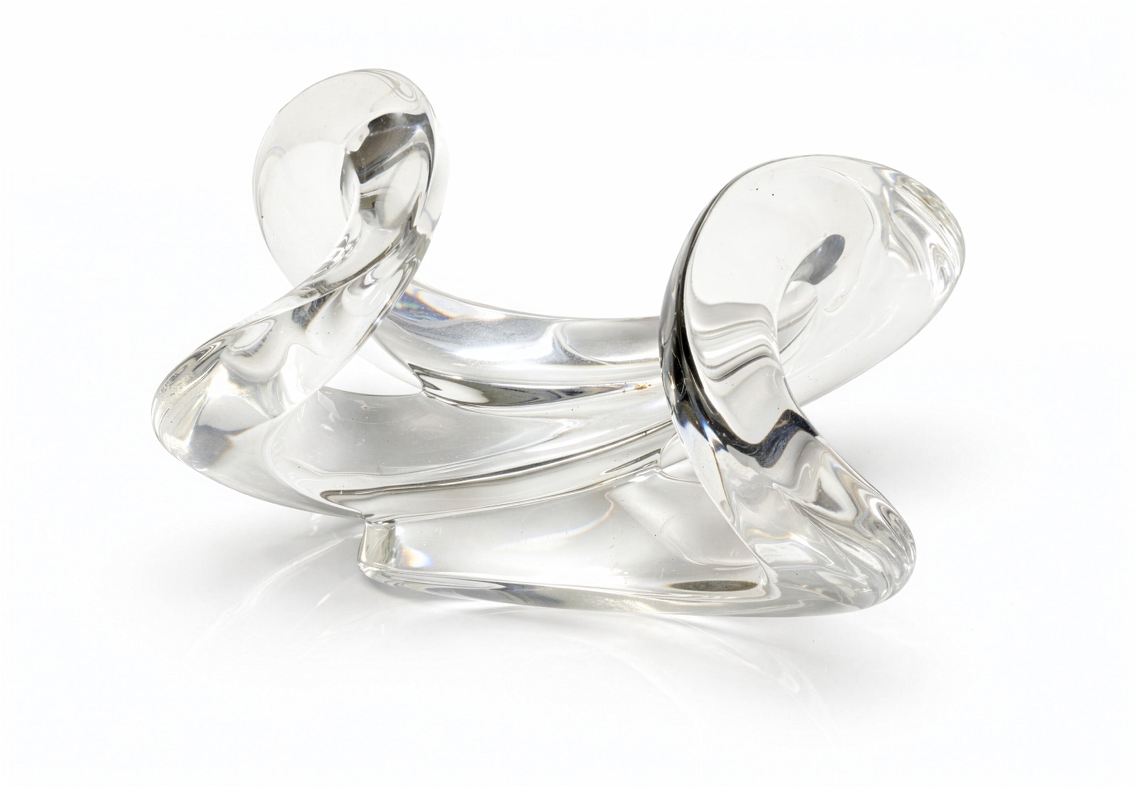 Vintage Patricia Von Musulin Extra Wide Lucite Open Twist Cuff Bracelet