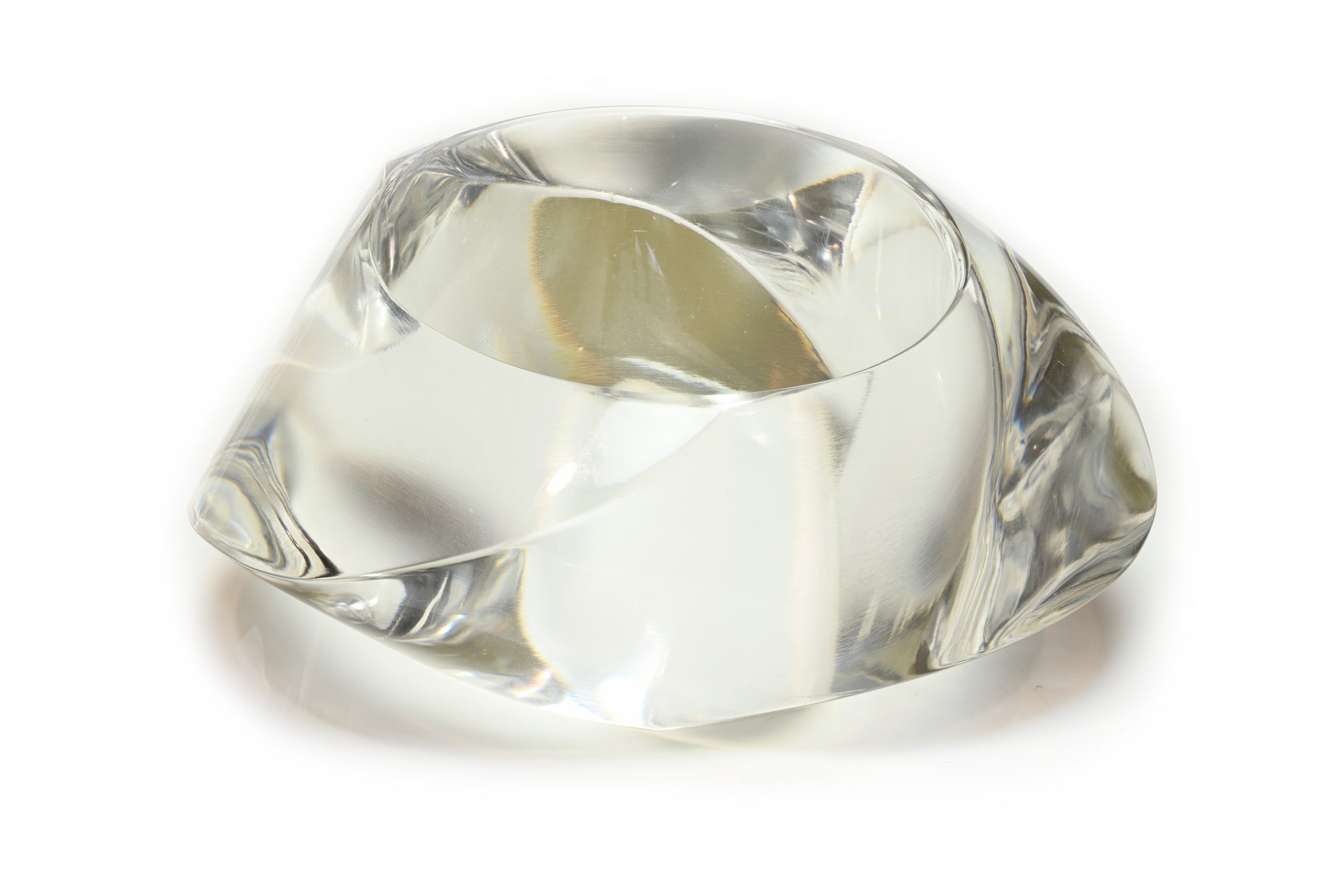 Vintage Patricia von Musulin Wide Lucite Architectural Bangle Bracelet 1