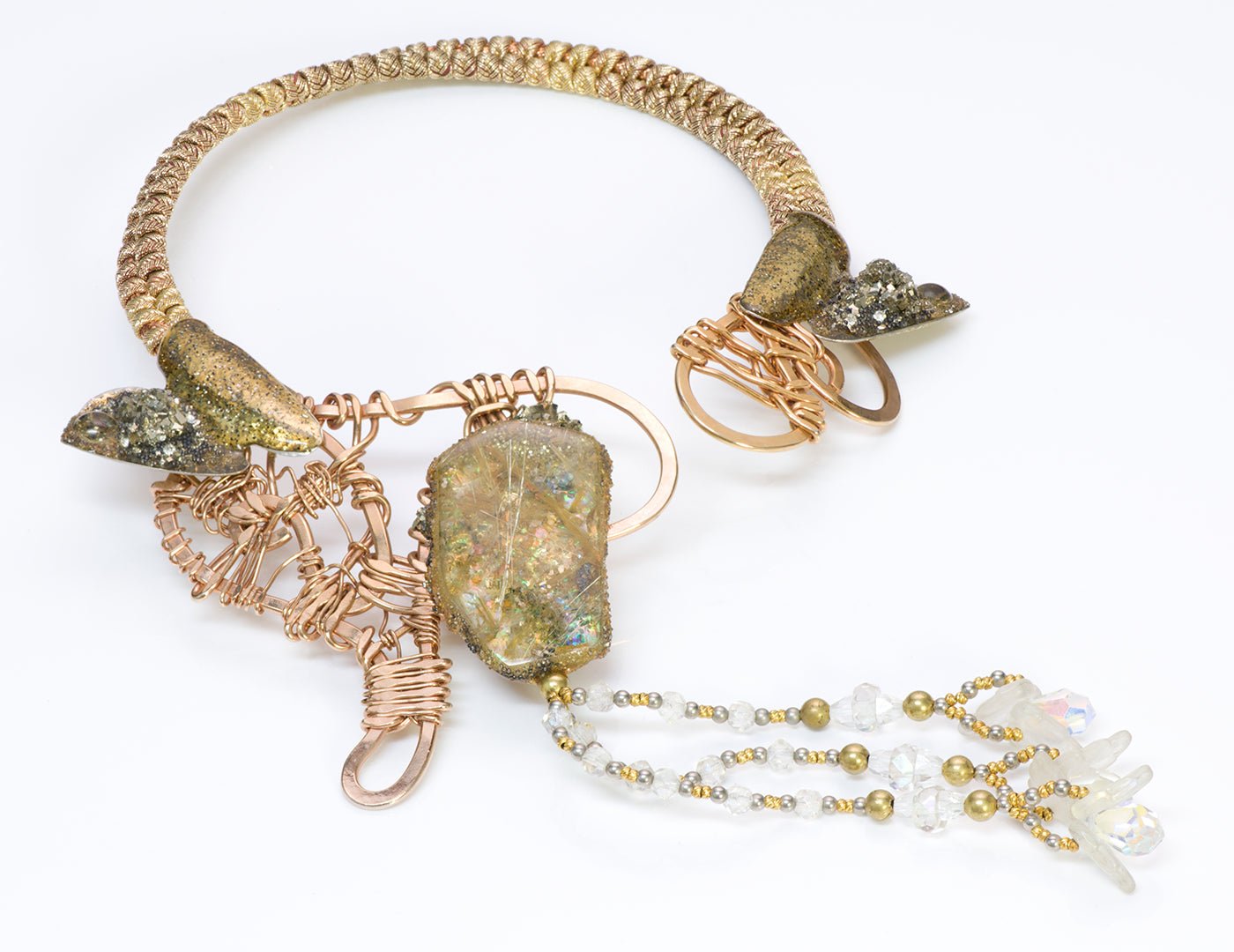 Alex & Lee Love+Peace 1970’s Necklace