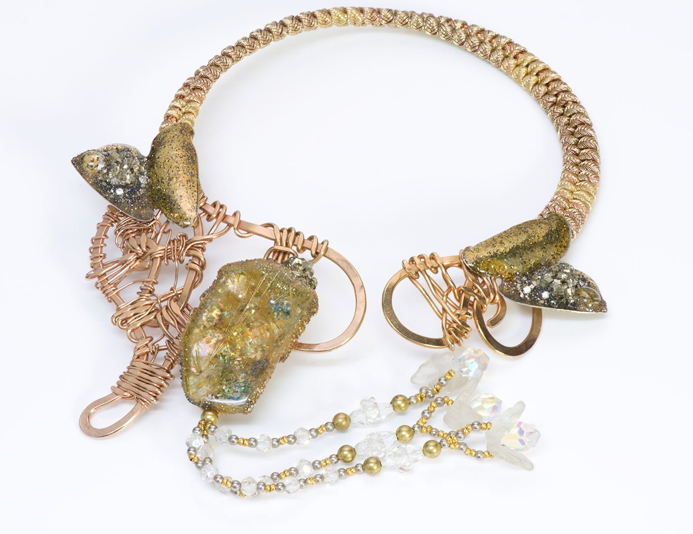 Alex & Lee Love+Peace 1970’s Necklace