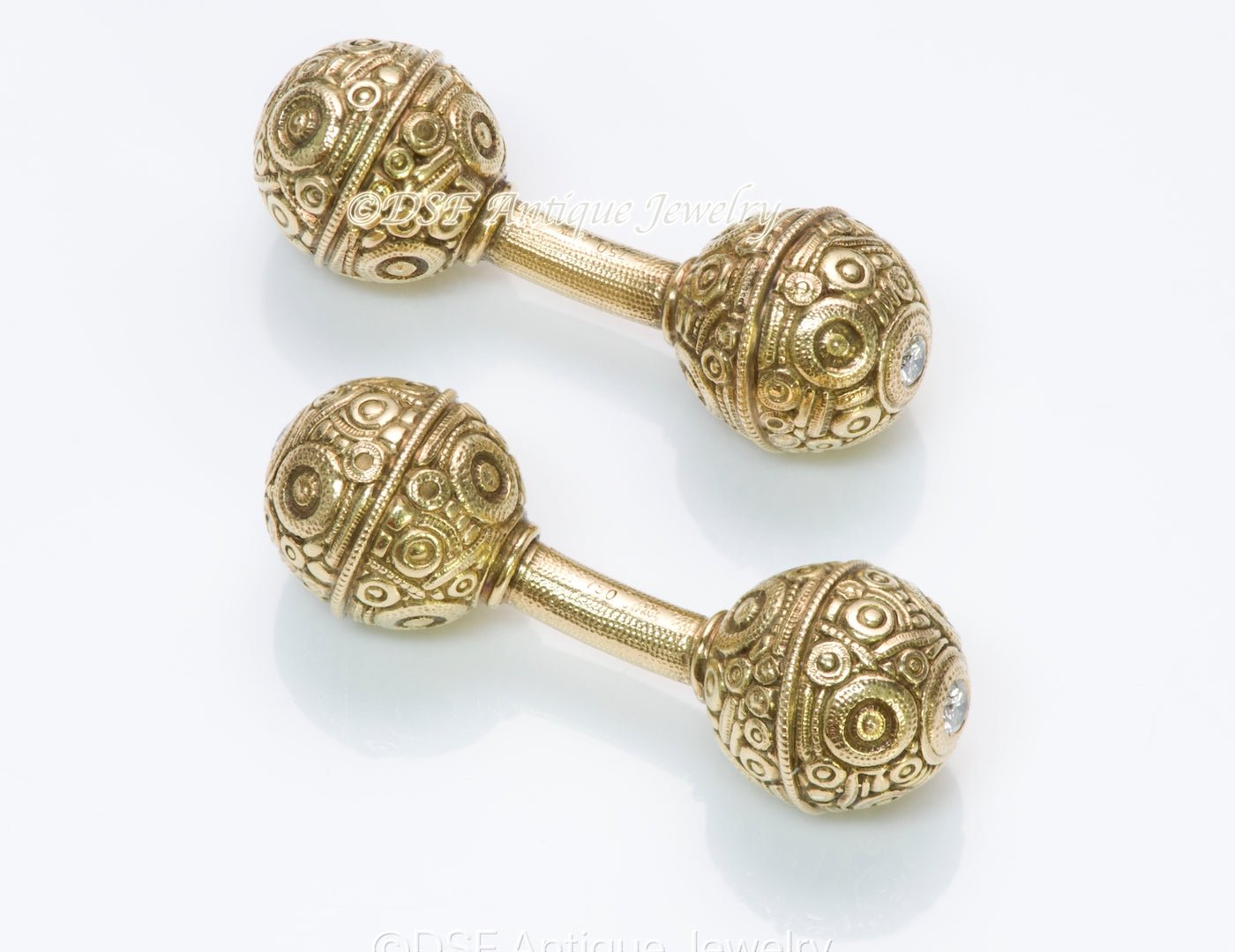 Alex Sepkus Diamond Gold Cufflinks