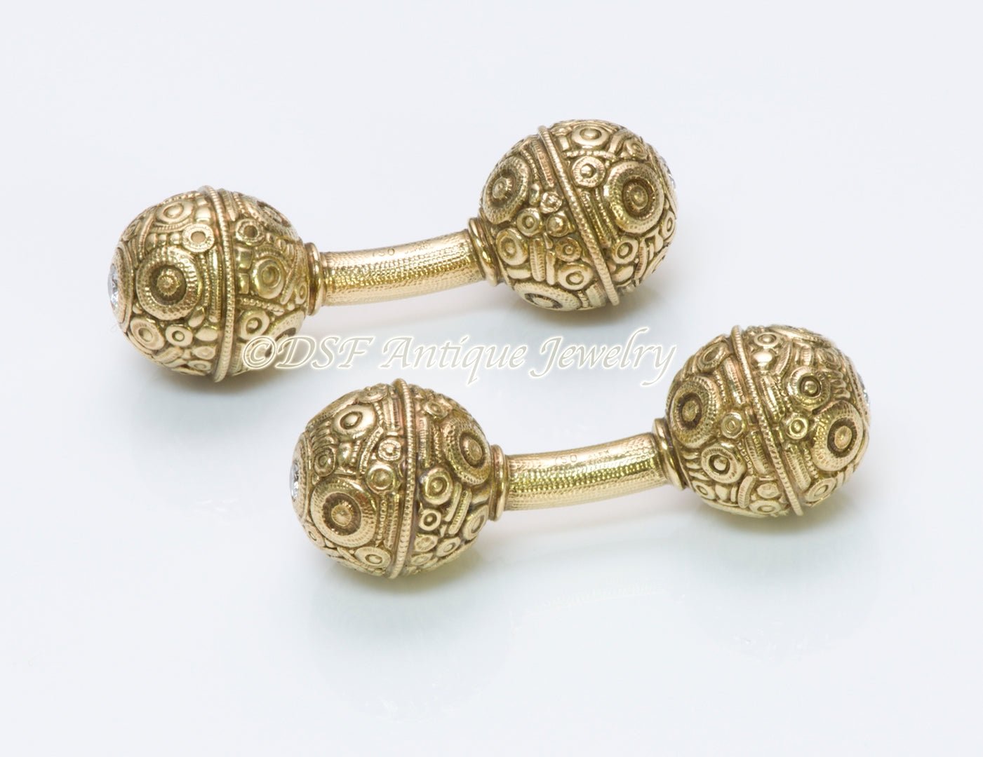 Alex Sepkus Diamond Gold Cufflinks