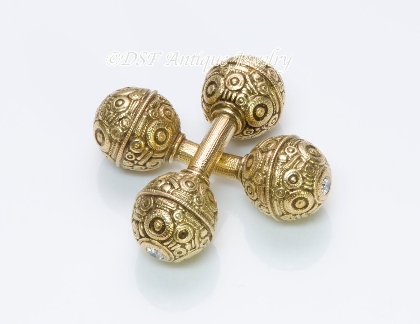 Alex Sepkus Diamond Gold Cufflinks