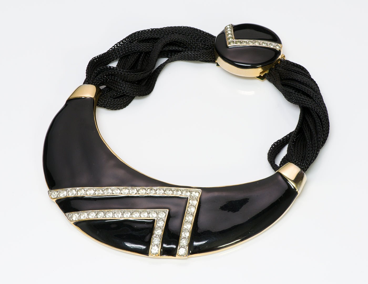 Alexis Kirk 1980’s Enamel Choker Necklace