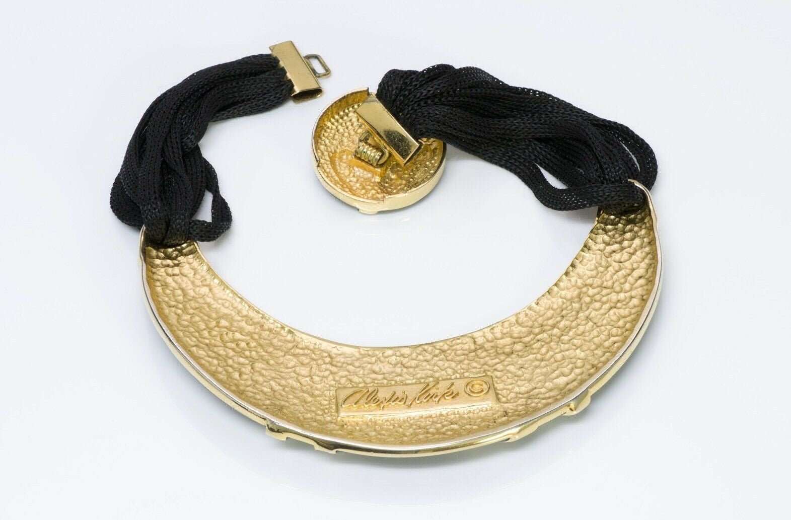 Alexis Kirk 1980’s Enamel Choker Necklace