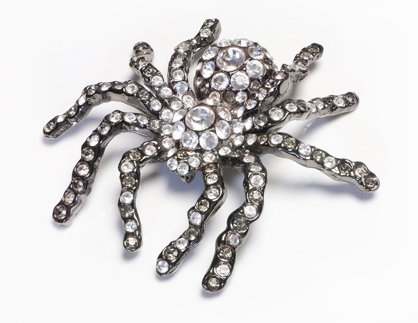 Alice de Parseval Paris Large Crystal Spider Brooch