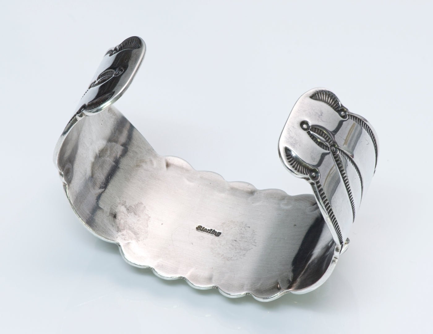 American Indian Coral Cuff Bracelet
