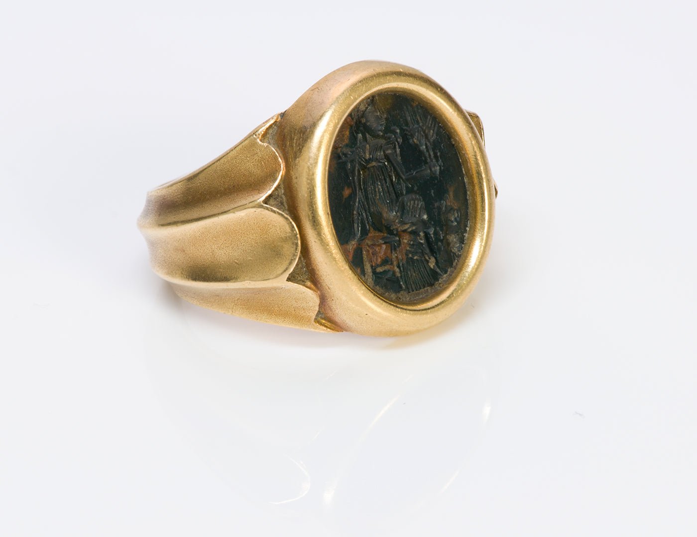 Ancient Intaglio & Antique Gold Men's Ring