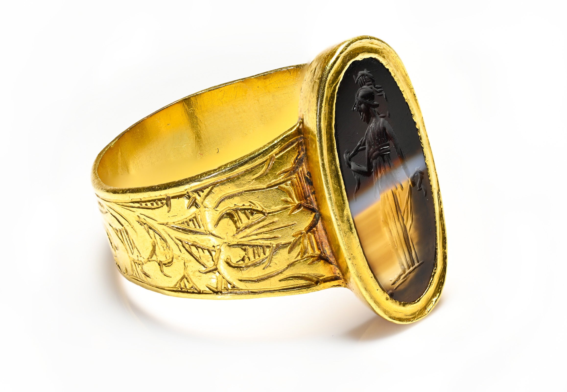 Antique Gold Ancient Ring Men's